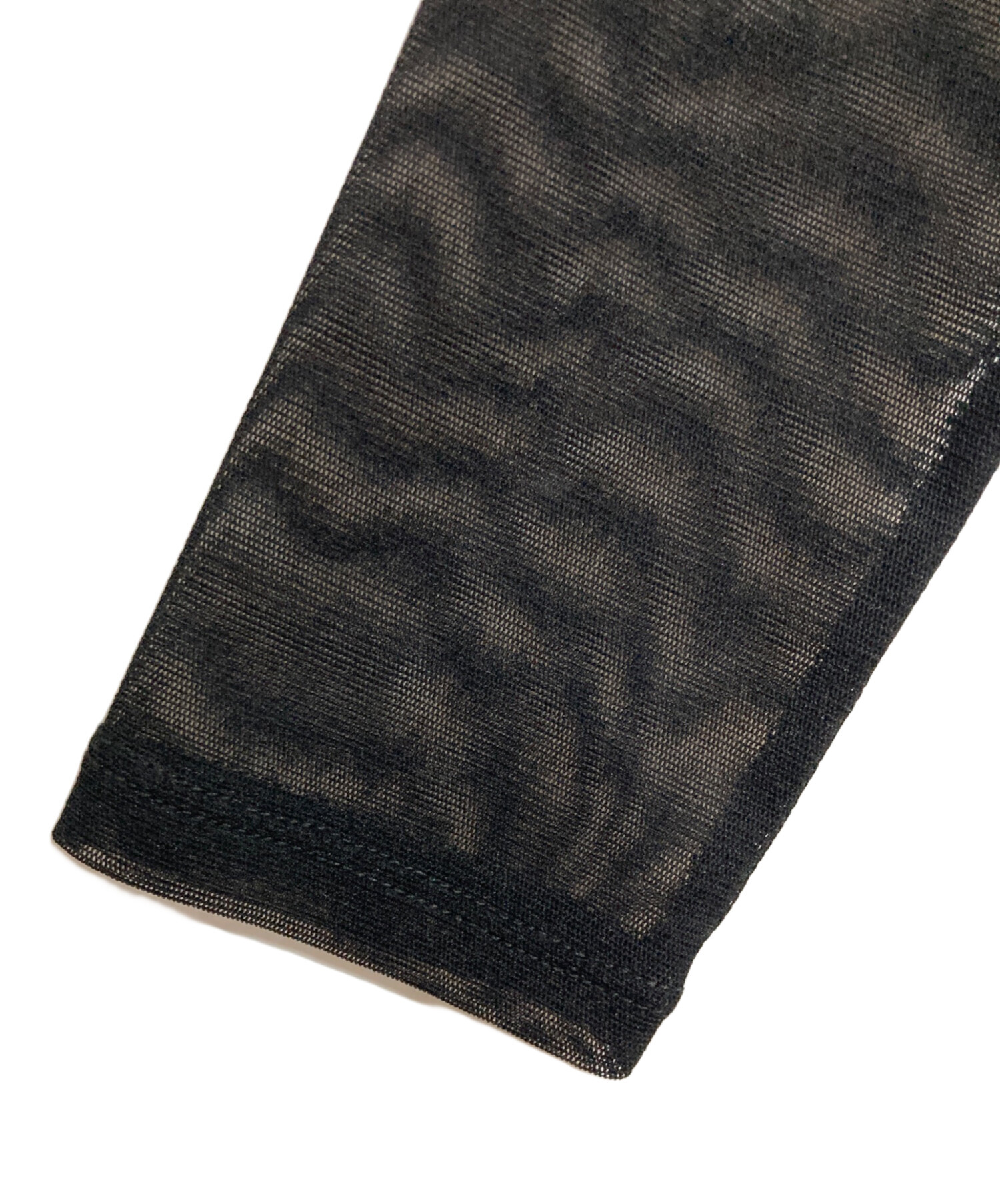 中古・古着通販】anuke (アンヌーク) 2way Sheer Tops ブラック サイズ