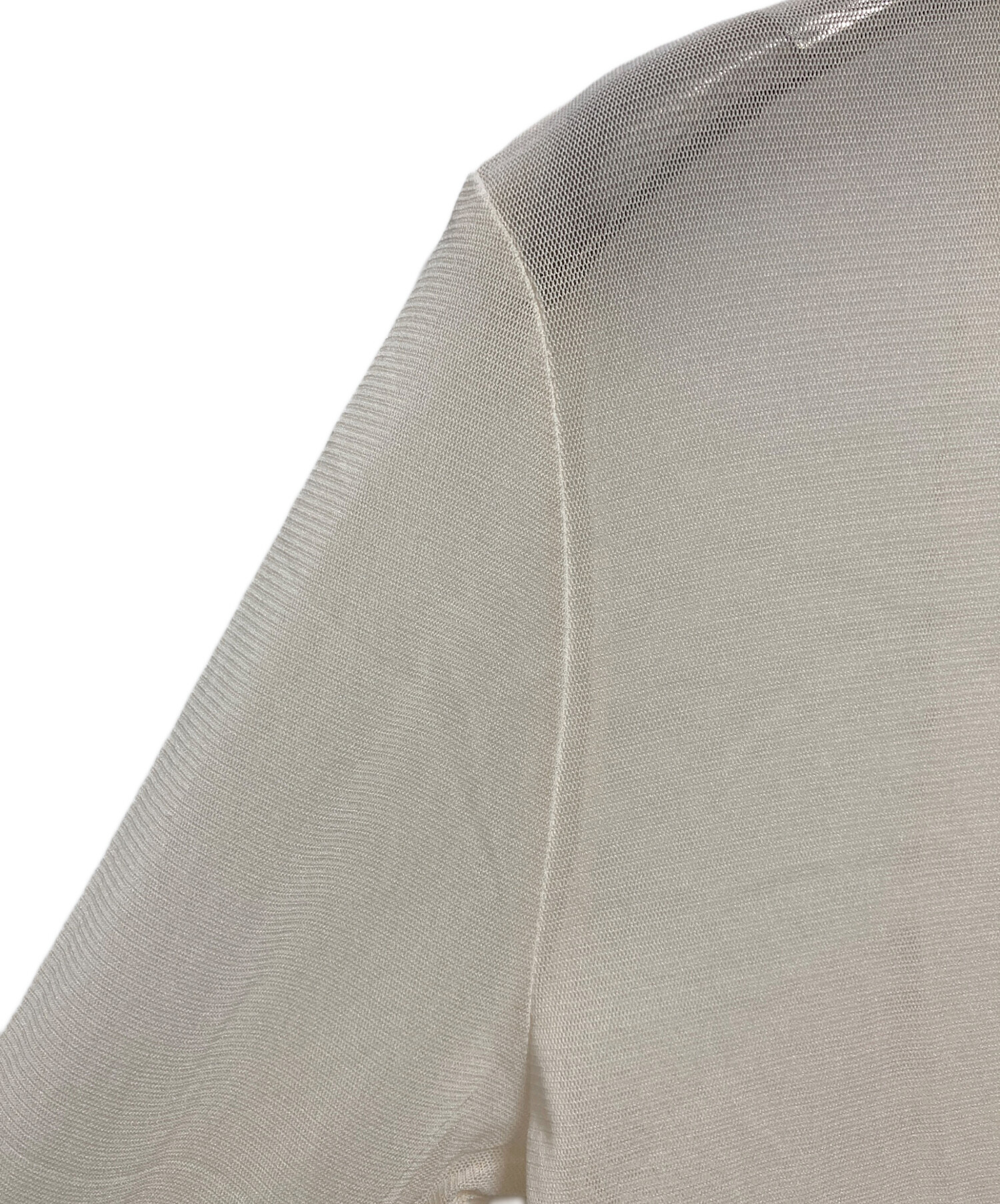 中古・古着通販】anuke (アンヌーク) 2way Sheer Tops アイボリー