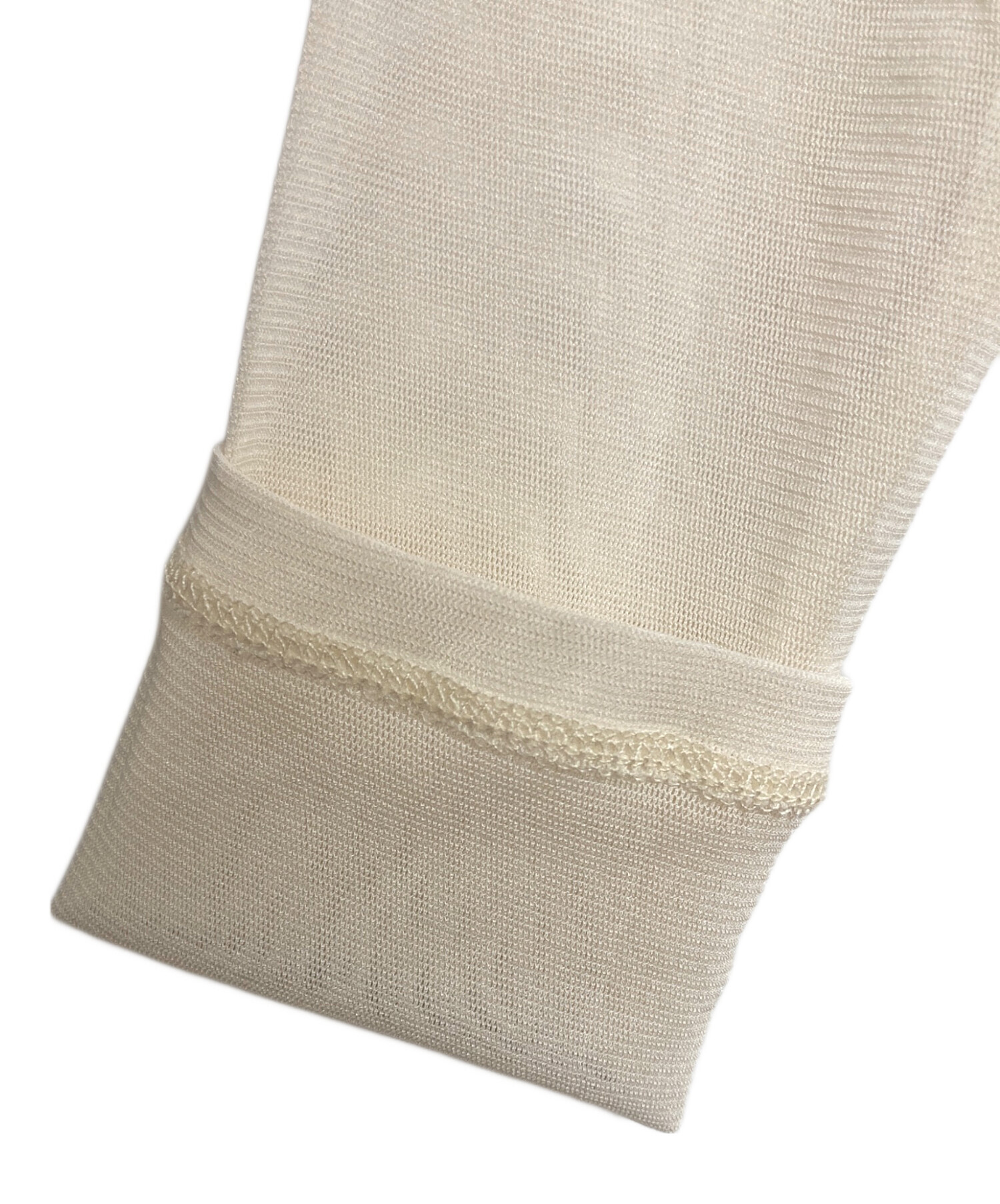 中古・古着通販】anuke (アンヌーク) 2way Sheer Tops アイボリー