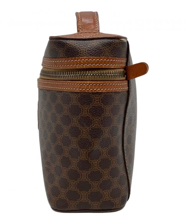 中古・古着通販】CELINE (セリーヌ) マカダム バニティバッグ ブラウン