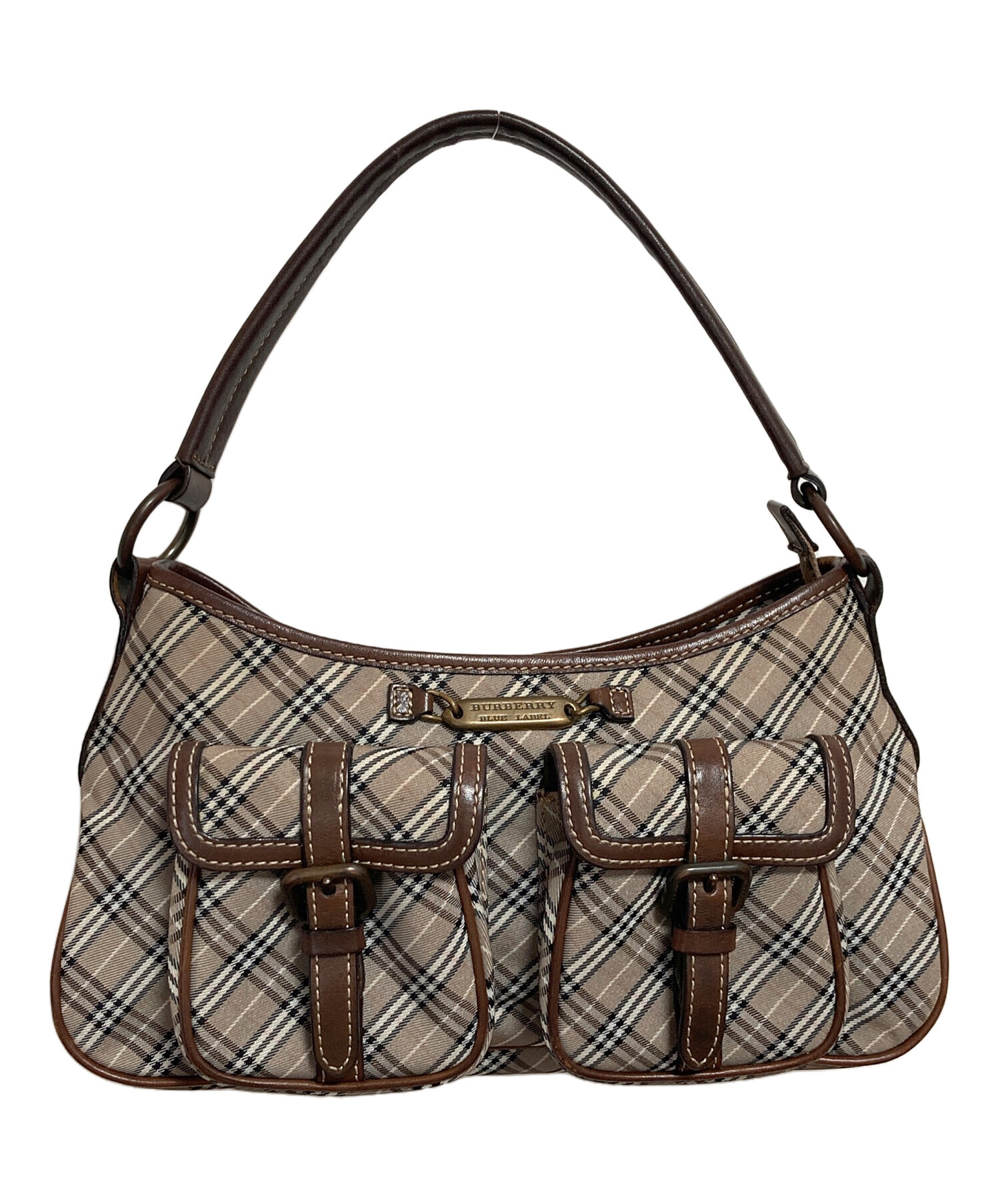 BURBERRY BLUE LABEL メガチェック 2way ワンショルダー 中古・古着通販】BURBERRY BLUE LABEL (バーバリー ブルー レーベル
