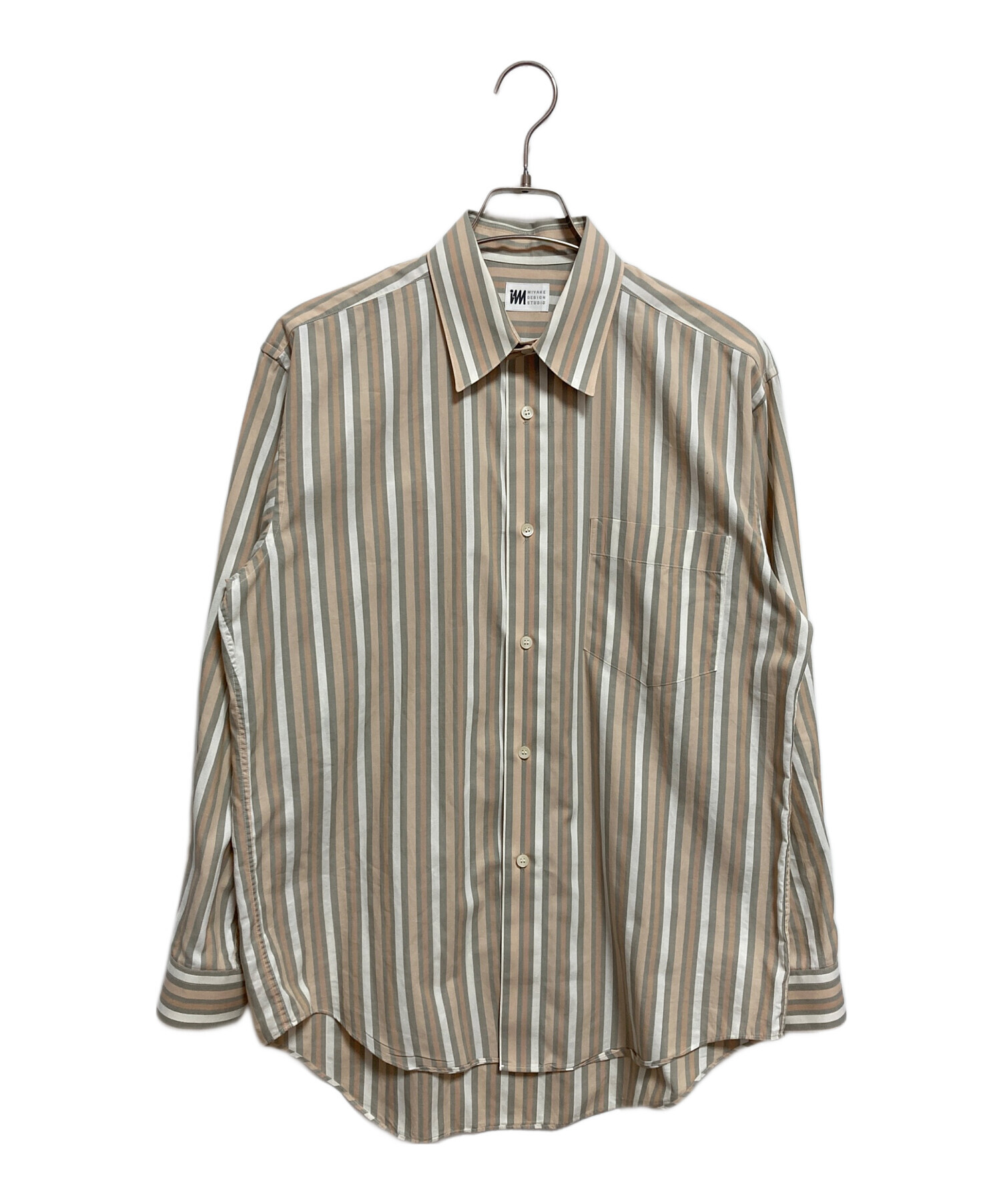 IM MEN アイムメン カジュアルシャツ M 白 【古着】【中古】【送料無料】 中古・古着通販】im issey miyake (アイエムイッセイミヤケ