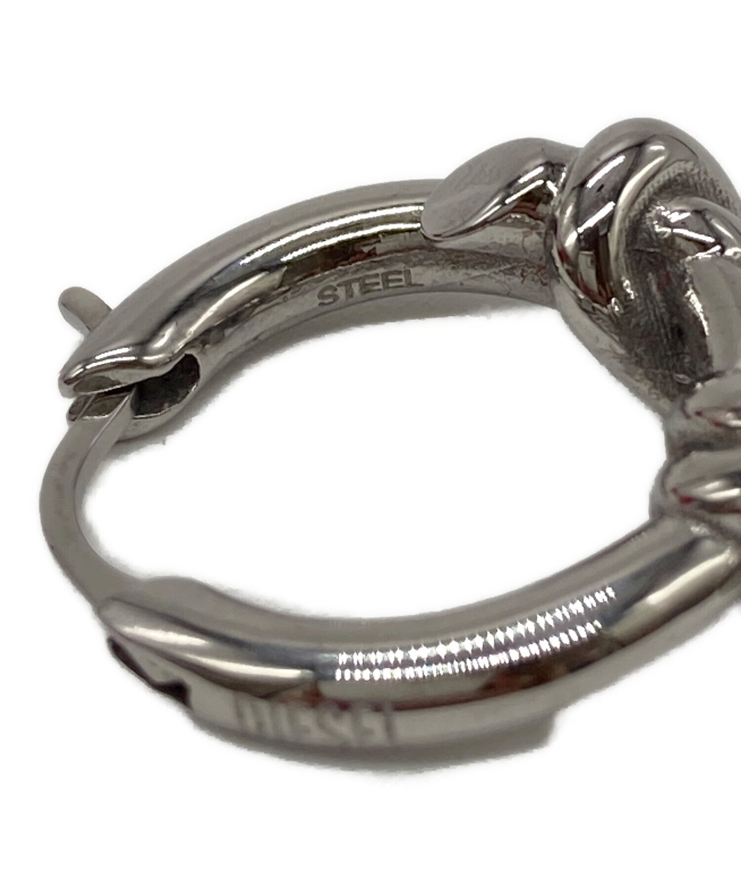 中古・古着通販】DIESEL (ディーゼル) ノットデザインフープピアス