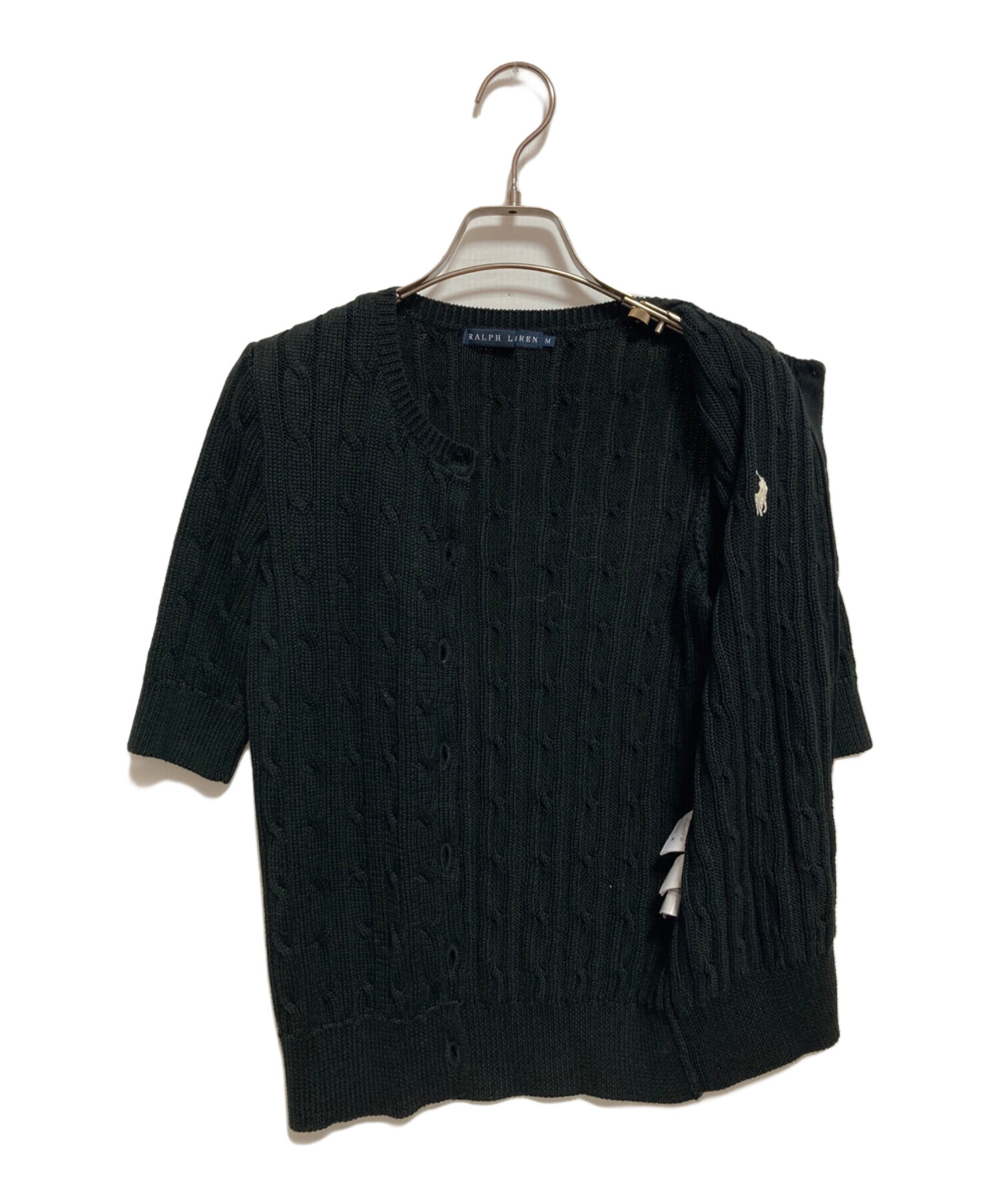 ラルフローレン　半袖カーディガン 新品未使用サイズXL 中古・古着通販】RALPH LAUREN (ラルフローレン) ケーブルニット半袖