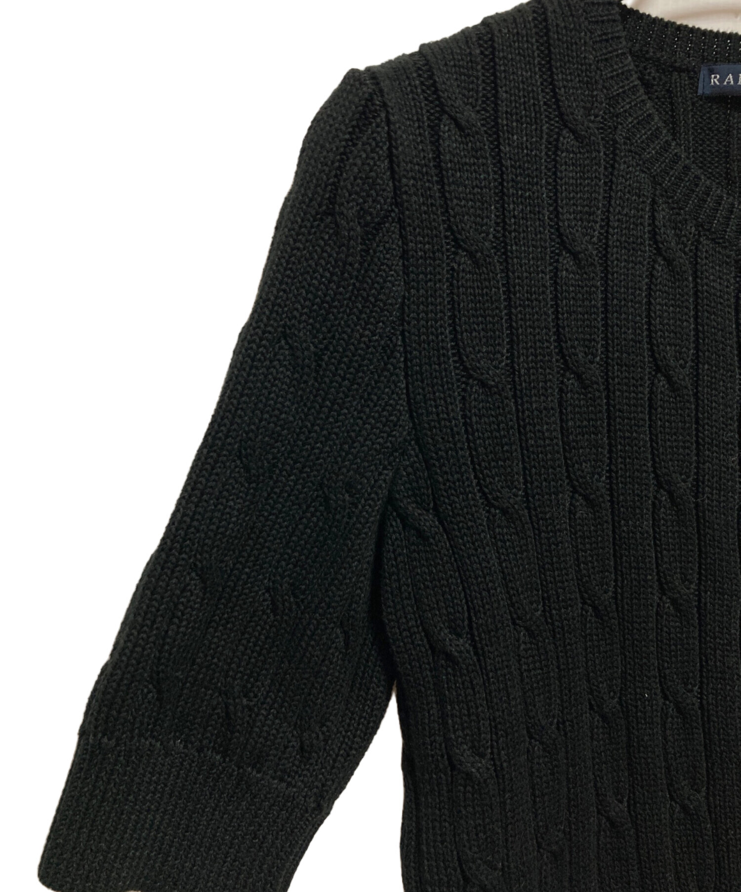 中古・古着通販】RALPH LAUREN (ラルフローレン) ケーブルニット半袖