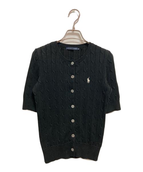 ラルフローレン　半袖カーディガン 新品未使用ブラックサイズL 中古・古着通販】RALPH LAUREN (ラルフローレン) ケーブルニット半袖