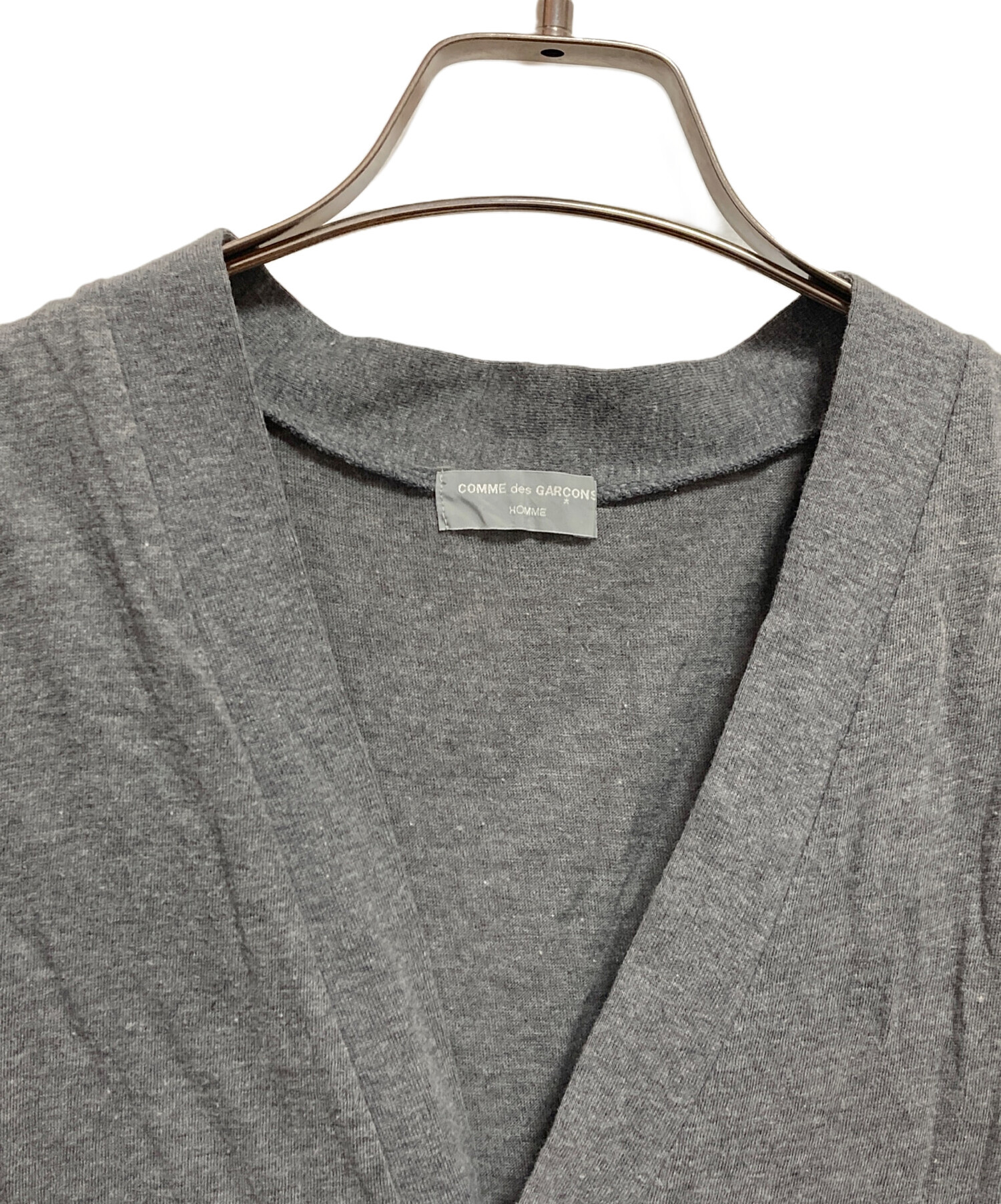 COMME des GARCONS ニットベスト グレー AD2001 中古・古着通販】COMME des GARCONS HOMME (コムデギャルソン オム