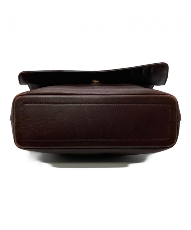 中古・古着通販】COACH (コーチ) レザーショルダーバッグ ブラウン