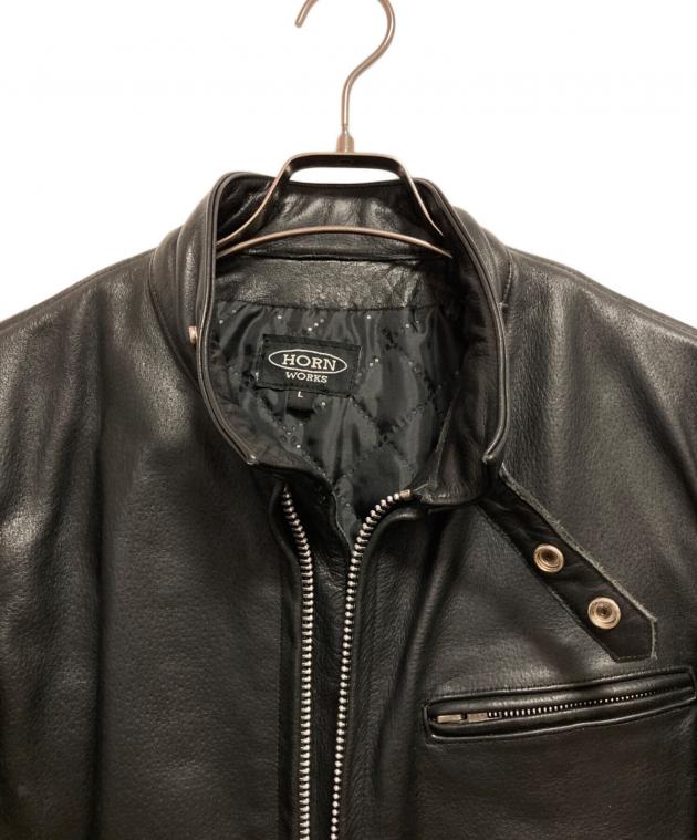 90s HORN WORKS シングルライダース ヴィンテージ 中古・古着通販】HORN WORKS (ホーンワークス) シングルライダース