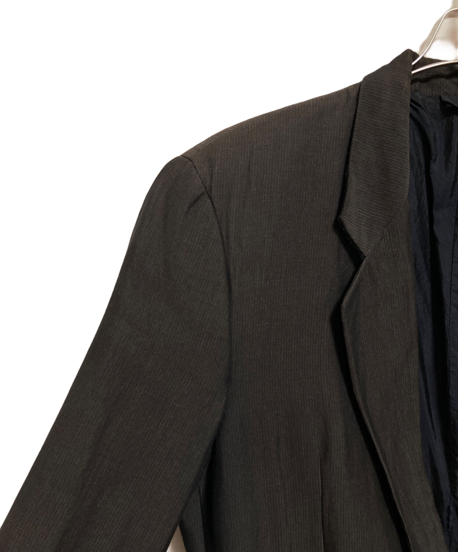 Giorgio Armani ブラック テーラードジャケット 48 中古・古着通販】GIORGIO ARMANI (ジョルジオアルマーニ) リネン