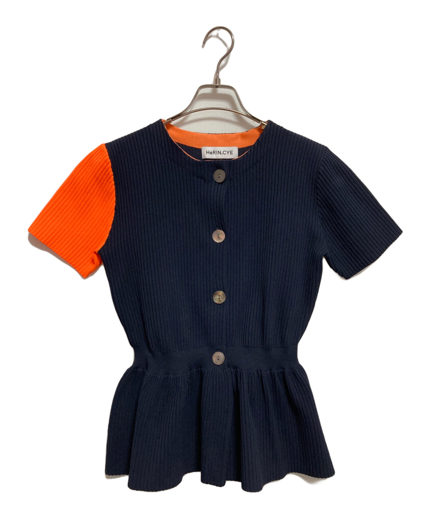 中古・古着通販】HeRIN.CYE (ヘリンドットサイ) Flare hem knit tops