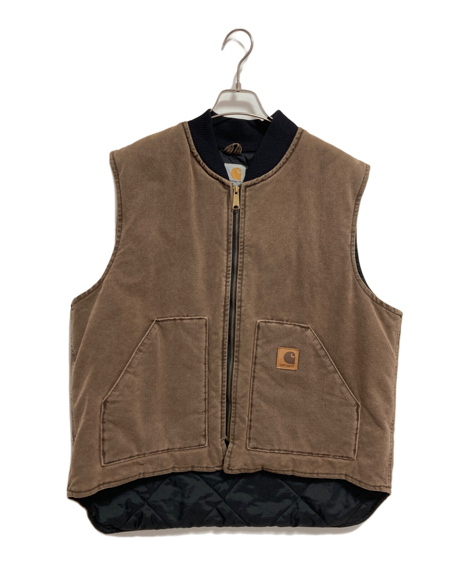 中古・古着通販】CarHartt (カーハート) ダックベスト ブラウン サイズ