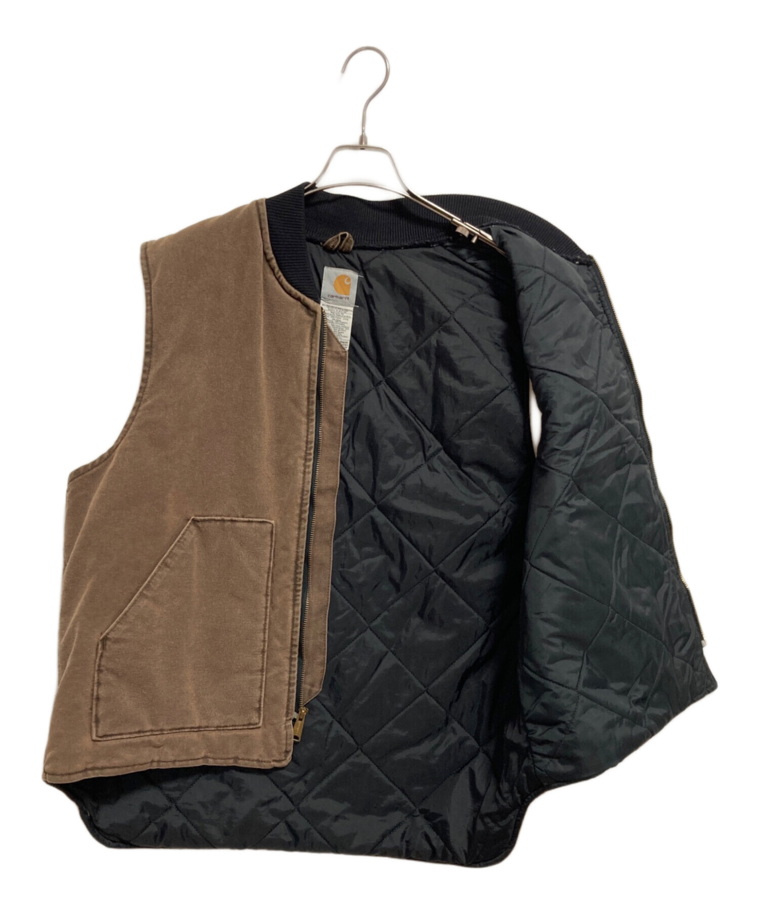 中古・古着通販】CarHartt (カーハート) ダックベスト ブラウン サイズ