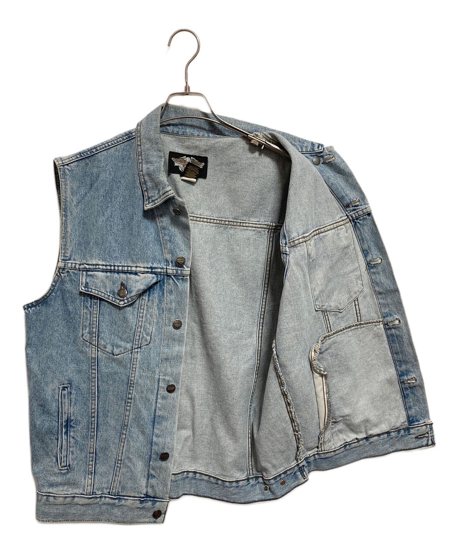 HARLEY-DAVIDSON デニムベスト Mサイズ 中古・古着通販】HARLEY-DAVIDSON (ハーレーダビッドソン) デニム