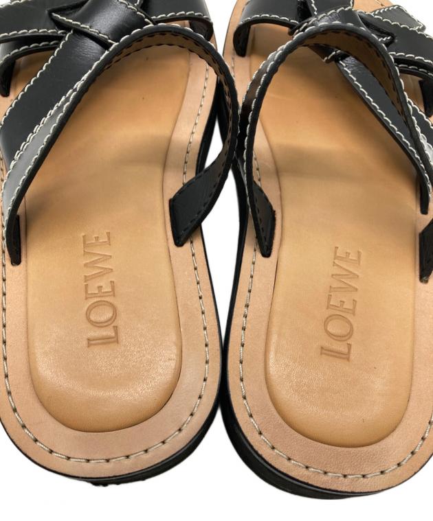 中古・古着通販】LOEWE (ロエベ) GATE サンダル ブラック サイズ:38