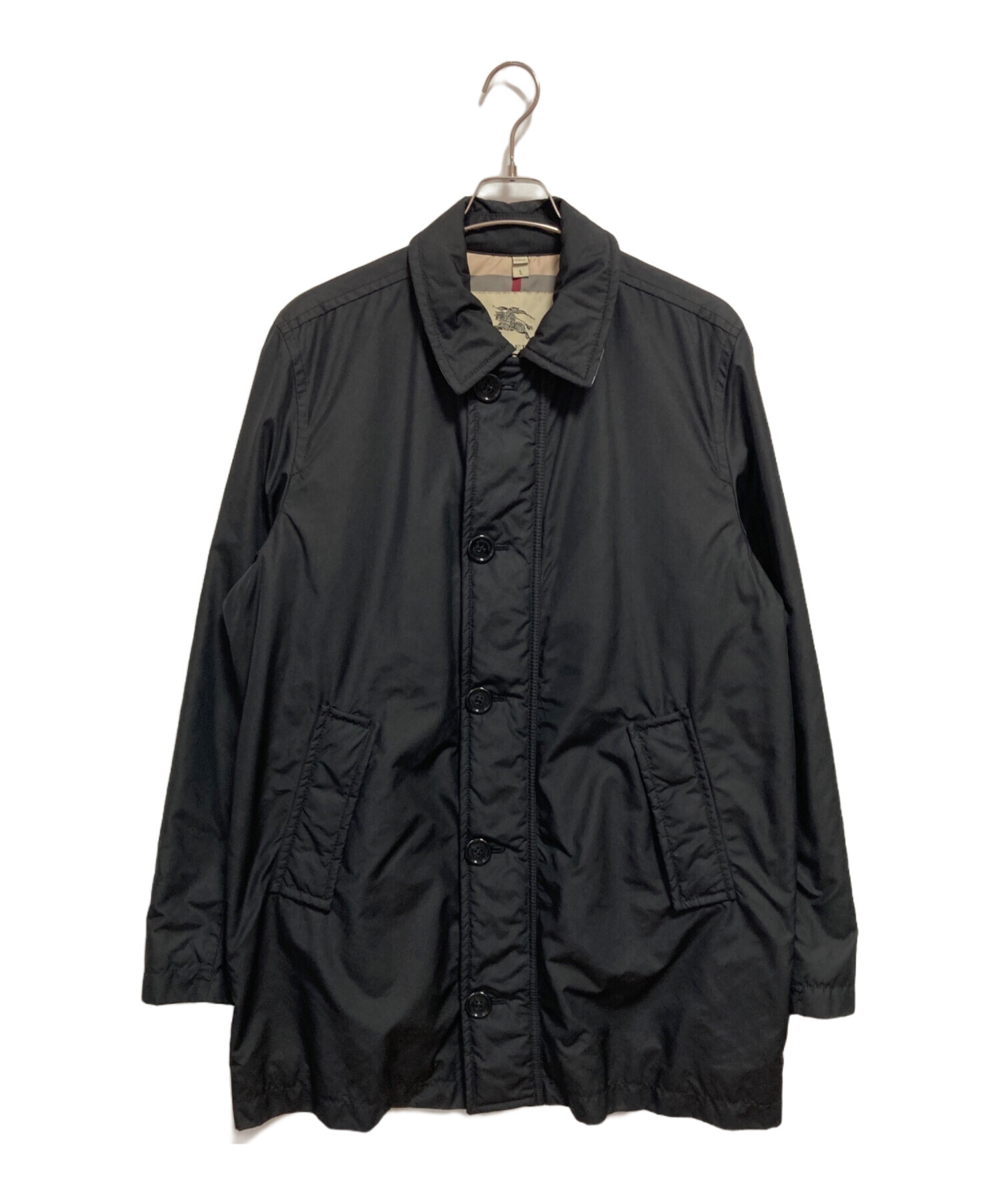 [美品]バーバリーロンドンレディース中綿コートブラックリバーシブルL 中古・古着通販】BURBERRY LONDON (バーバリーロンドン) 中綿ステン