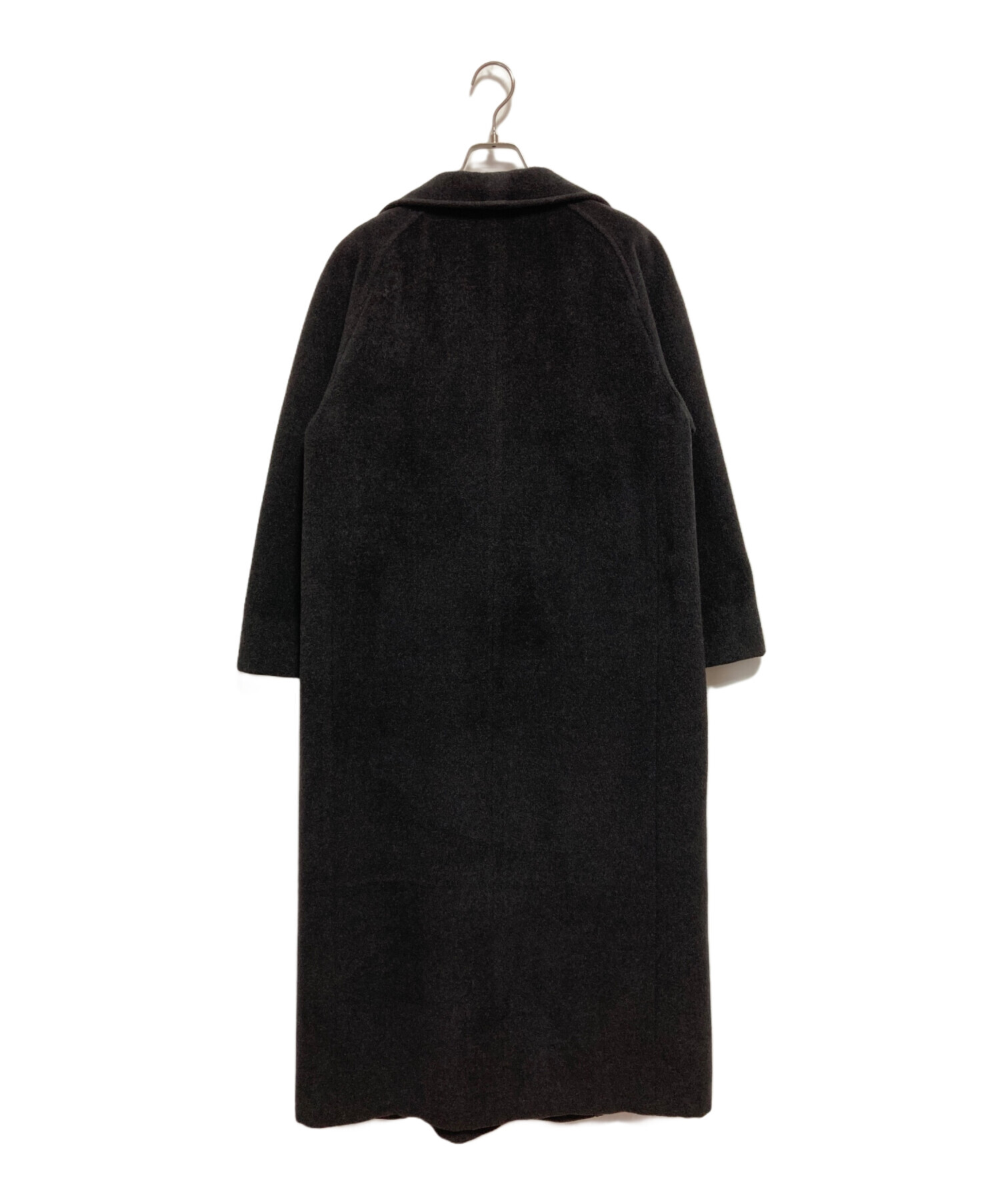 中古・古着通販】MaxMara (マックスマーラ) ウールロングコート グレー