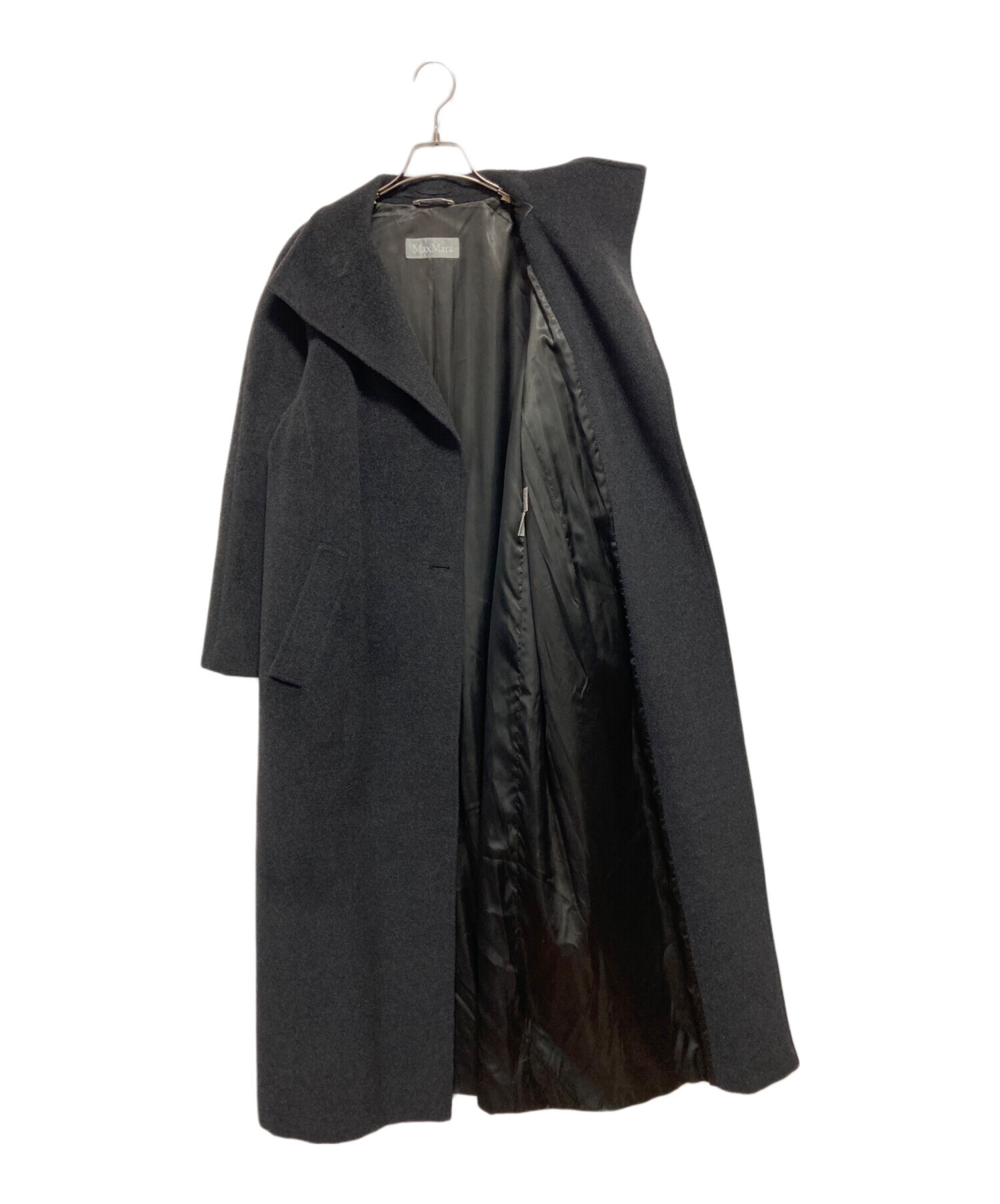 中古・古着通販】MaxMara (マックスマーラ) ウールロングコート グレー