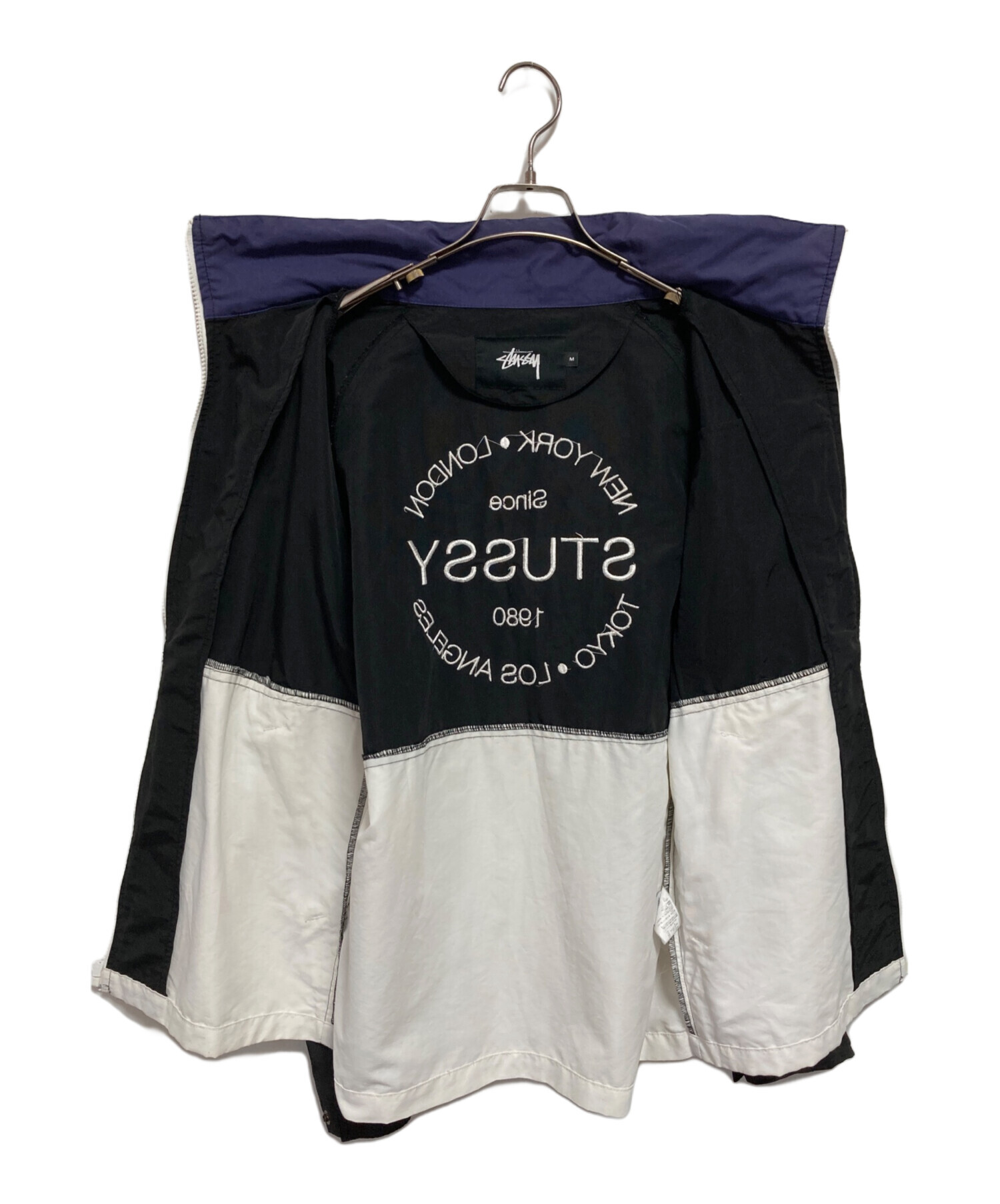 中古・古着通販】stussy (ステューシー) ナイロンジャケット ブラック