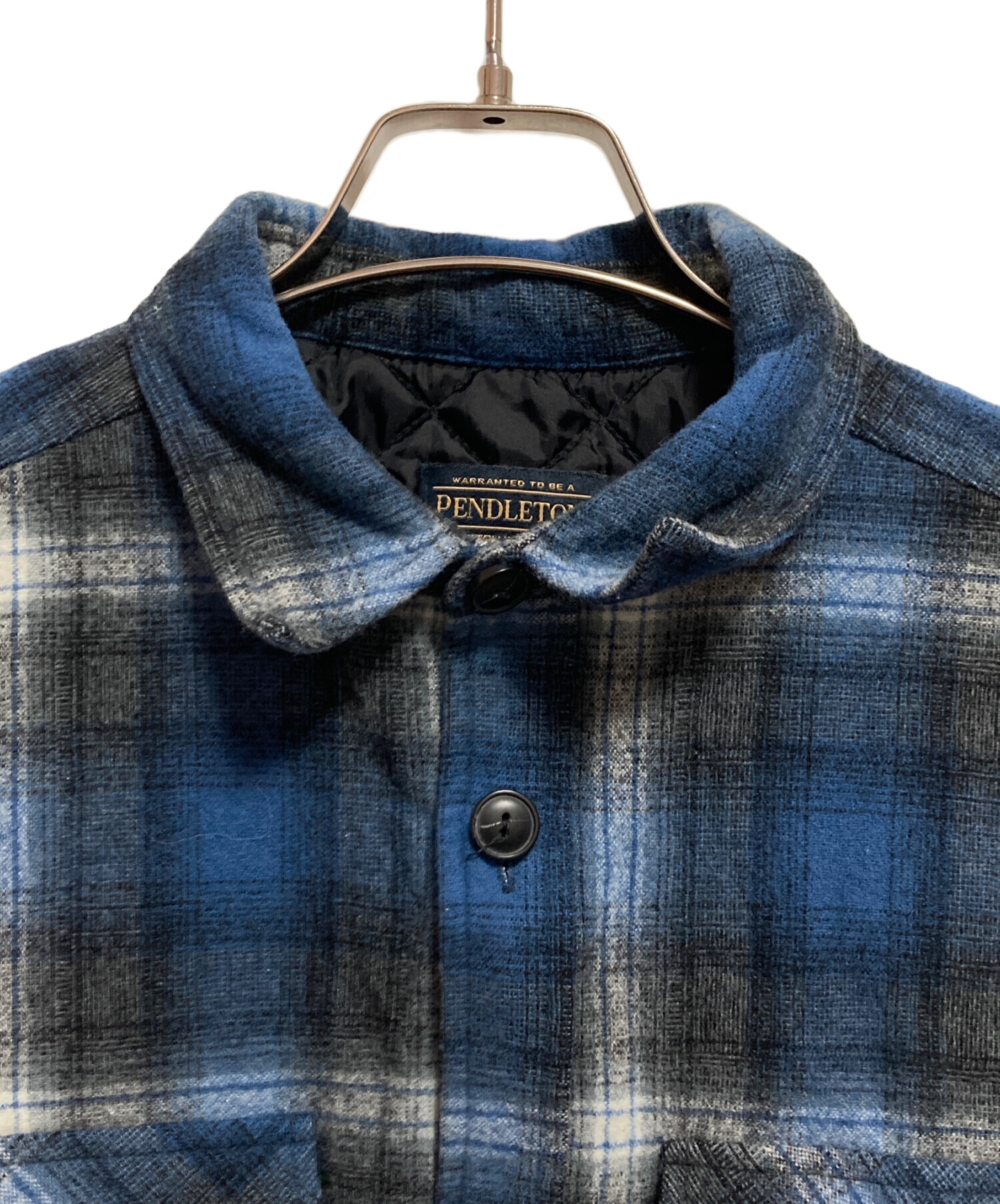 PENDLETON オンブレチェック キルティングライナー シャツジャケット 中古・古着通販】PENDLETON (ペンドルトン) キルティングオンブレ
