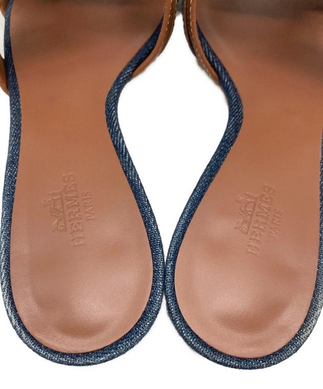 中古・古着通販】HERMES (エルメス) オアジス サンダル ブラウン