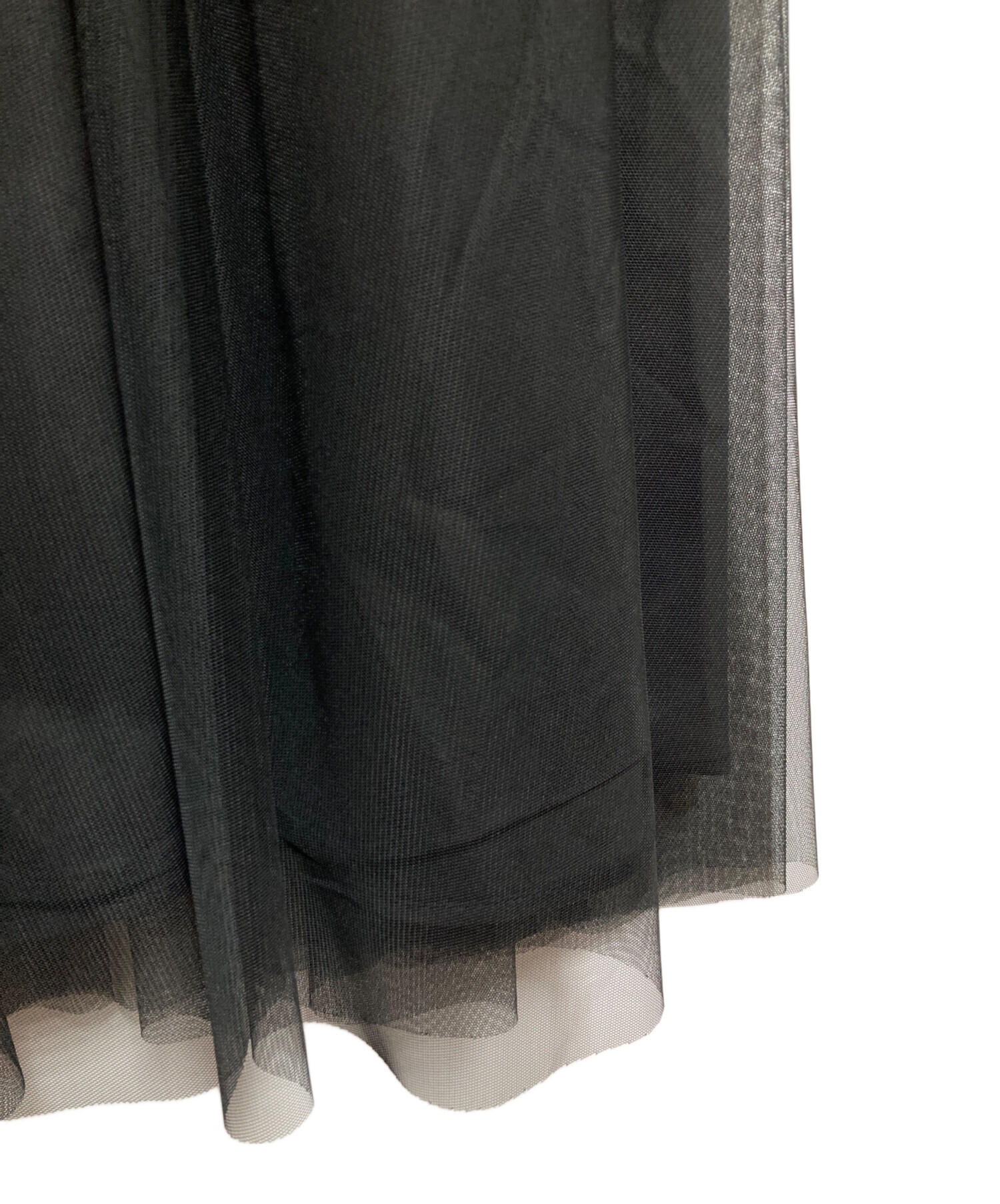 新品未使用PLUS OTO.HAプラスオトハ　ティアードワンピース　ブラック 中古・古着通販】PLUS OTO.HA (プラスオトハ) 切替ワンピース ブラック