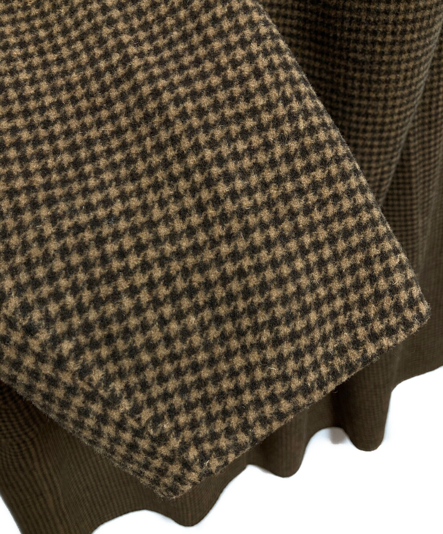 中古・古着通販】TODAYFUL (トゥデイフル) Over Check Coat ブラウン