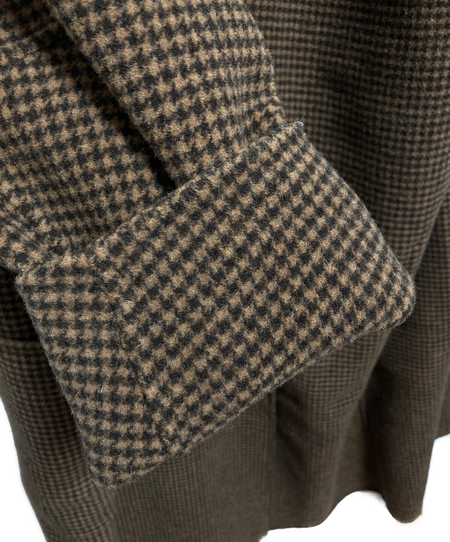 中古・古着通販】TODAYFUL (トゥデイフル) Over Check Coat ブラウン