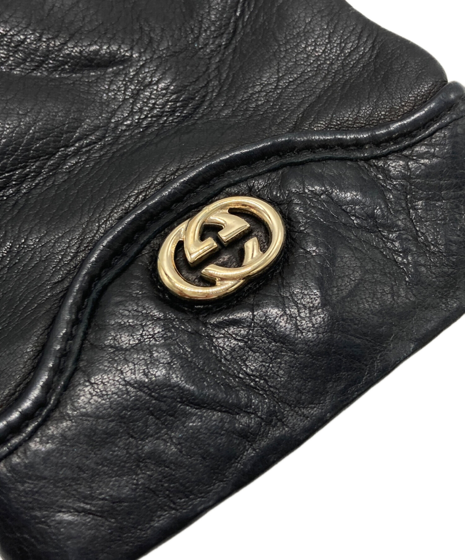 中古・古着通販】GUCCI (グッチ) レザーグローブ ブラック｜ブランド