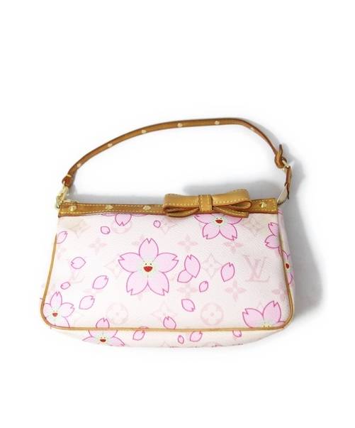 【正規品】ルイヴィトン チェリーブロッサム ベルト　サンチュール ピンク 中古・古着通販】LOUIS VUITTON (ルイヴィトン) チェリーブロッサム
