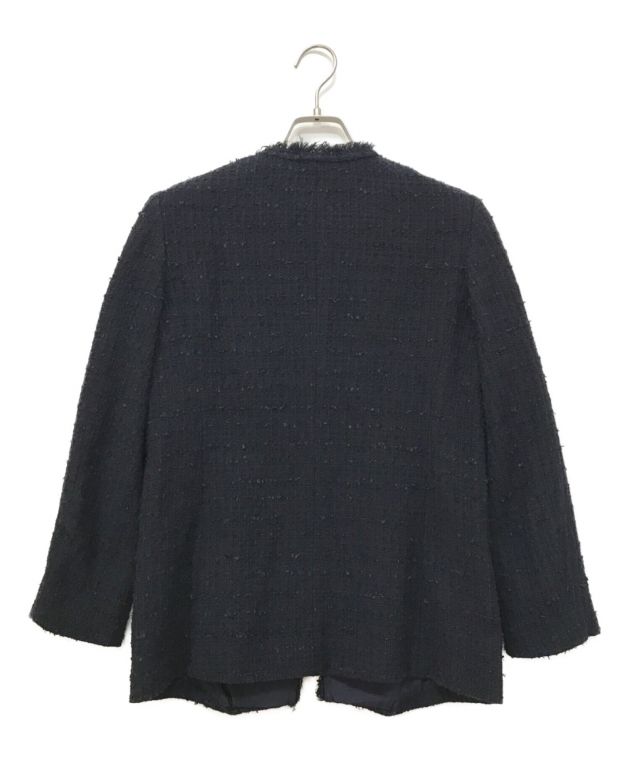 中古・古着通販】ANAYI (アナイ) ミックスツィードノーカラーハーフ