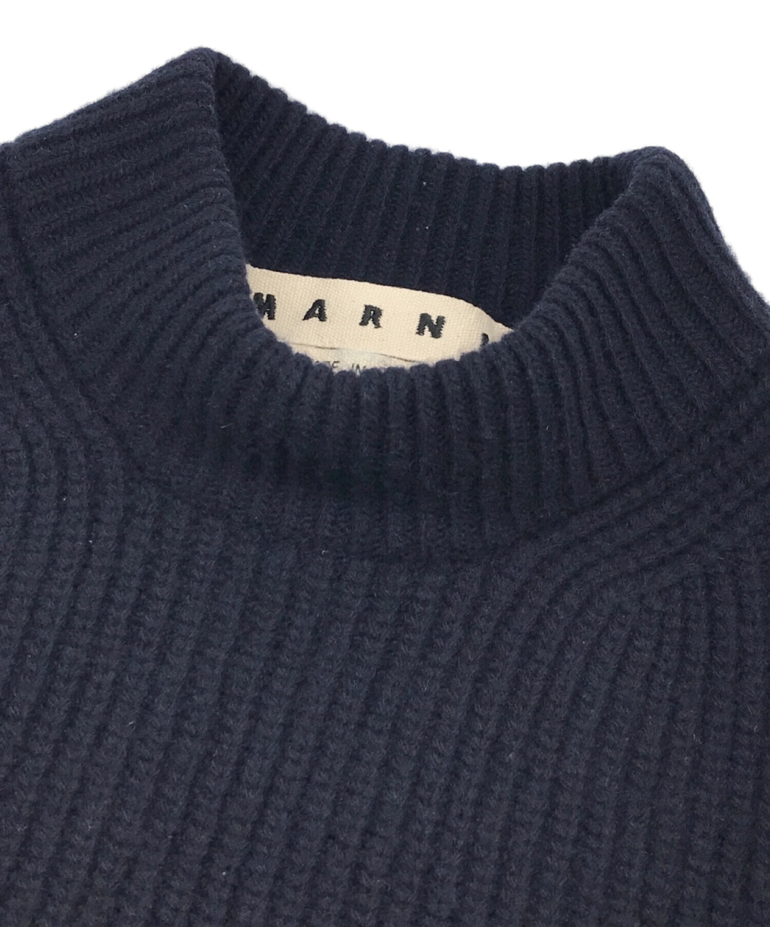 中古・古着通販】MARNI (マルニ) ウールリブモックネックニットベスト 