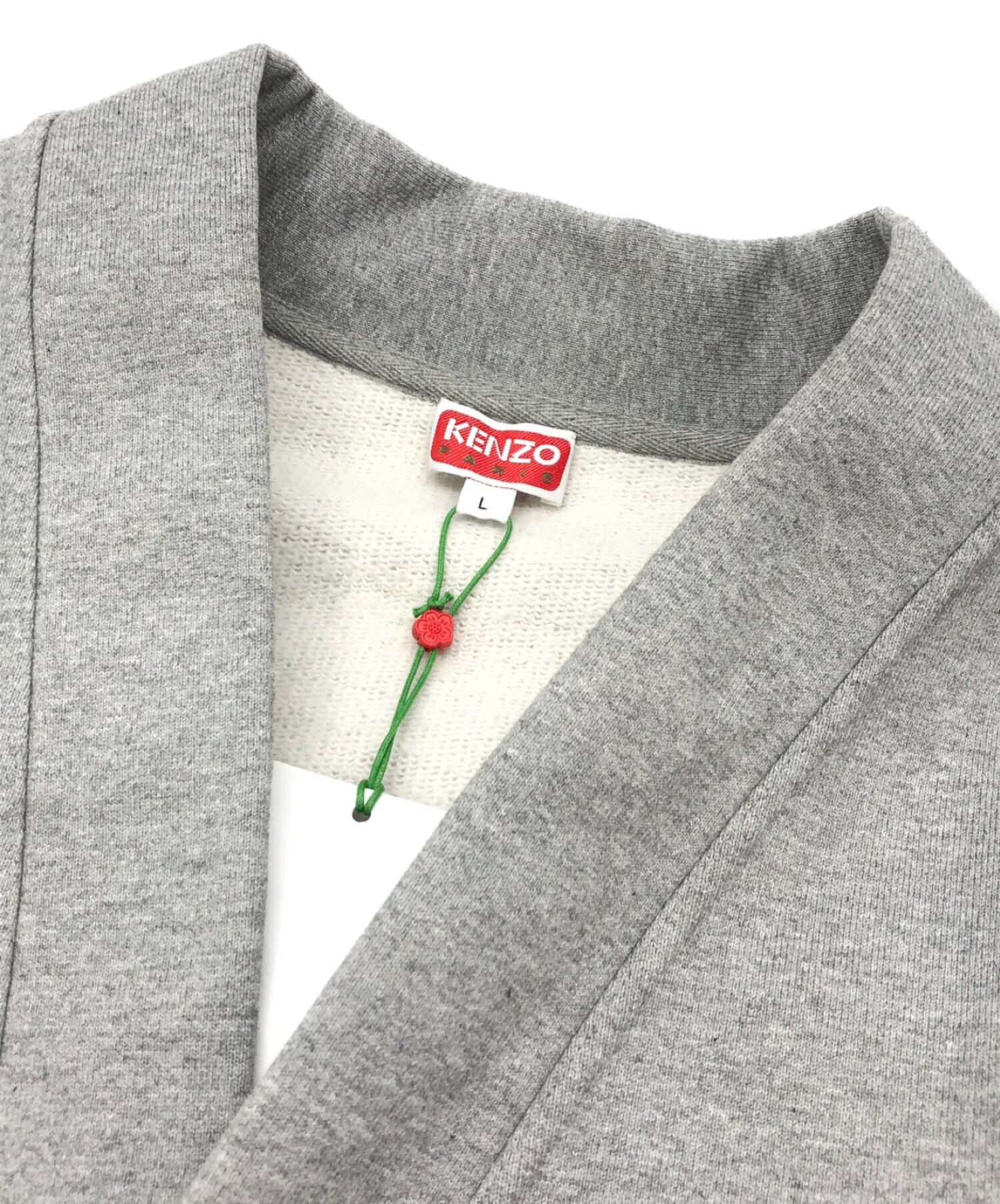 トップス KENZO BOKE FLOWER CREST CARDIGAN 中古・古着通販】KENZO (ケンゾー) Boke Flower Crest Vee Jersey