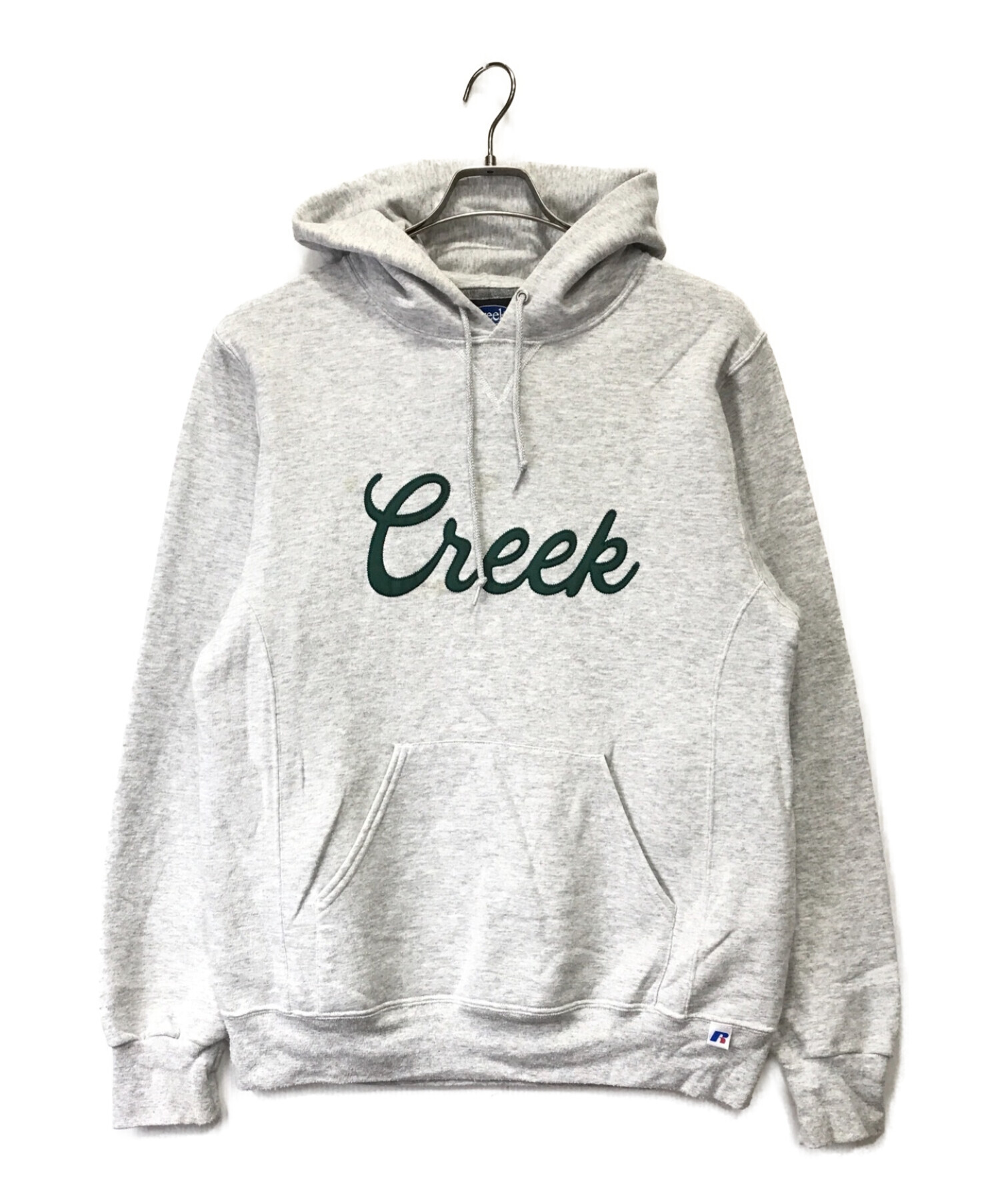 Creek ロゴ入り ベージュ パーカー BIZ CREEK パーカー オリジナルロゴパーカー レディース : ZOZOTOWN