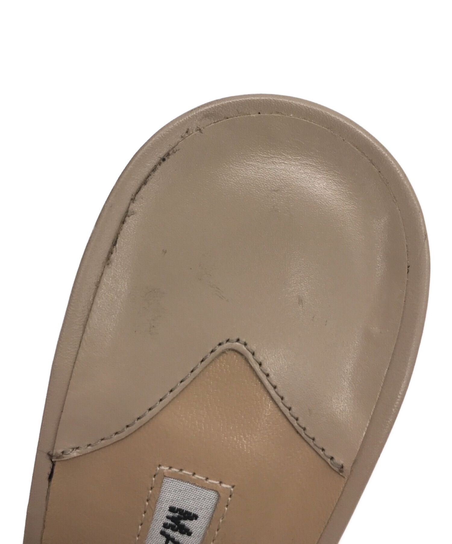 残り１【新品】MANOLO BLAHNIK クリア サンダル ミュール 38.5 中古・古着通販】Manolo Blahnik (マノロブラニク) クリアミュール