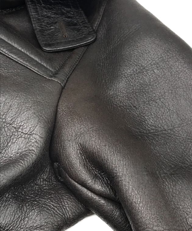 中古・古着通販】PRADA (プラダ) ムートンコート ブラック サイズ:46