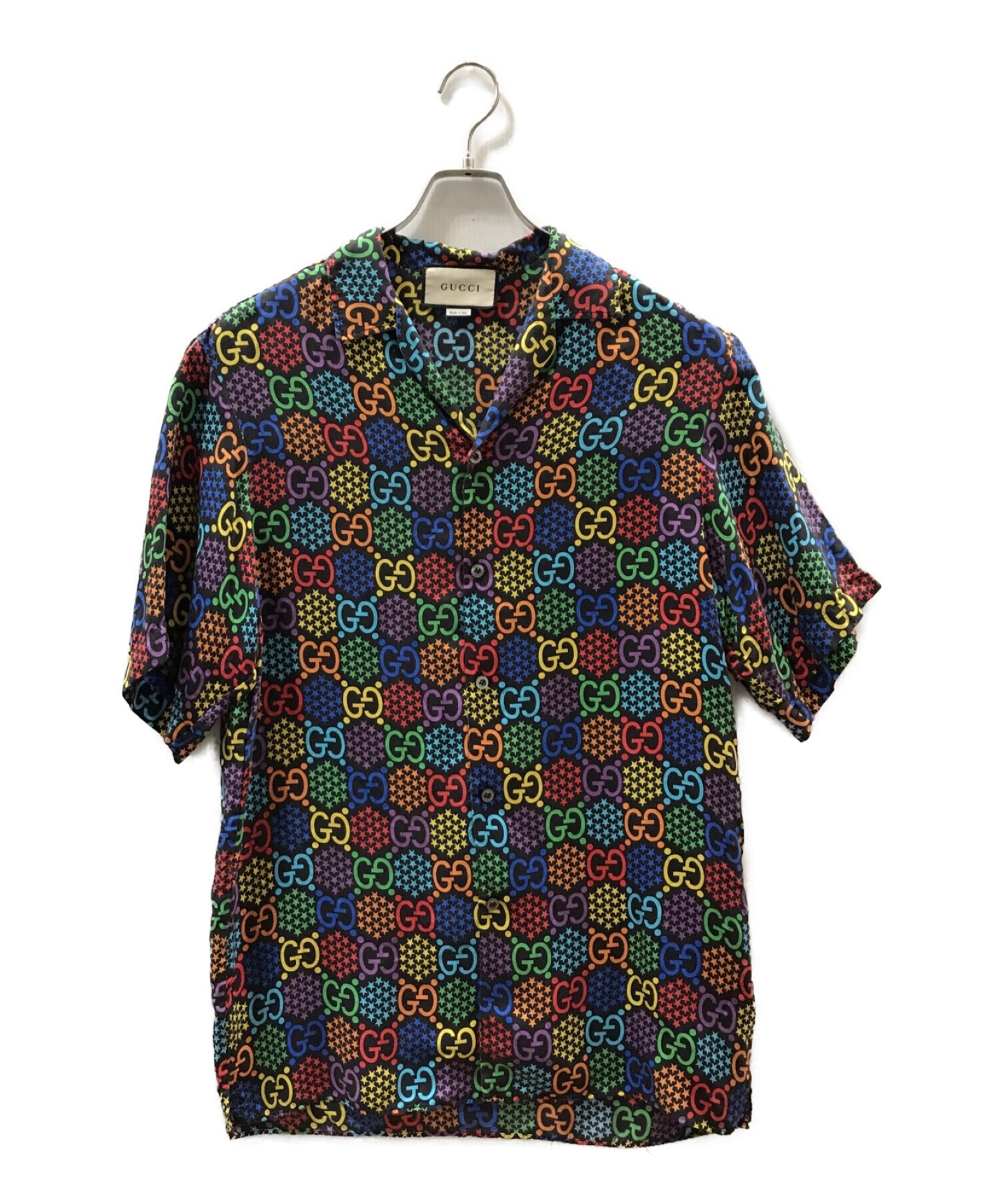 11014【タグ付き】グッチ☆GGサイケデリック ジャガードニットtシャツ 11014【タグ付き】グッチ☆GGサイケデリック ジャガードニットtシャツ