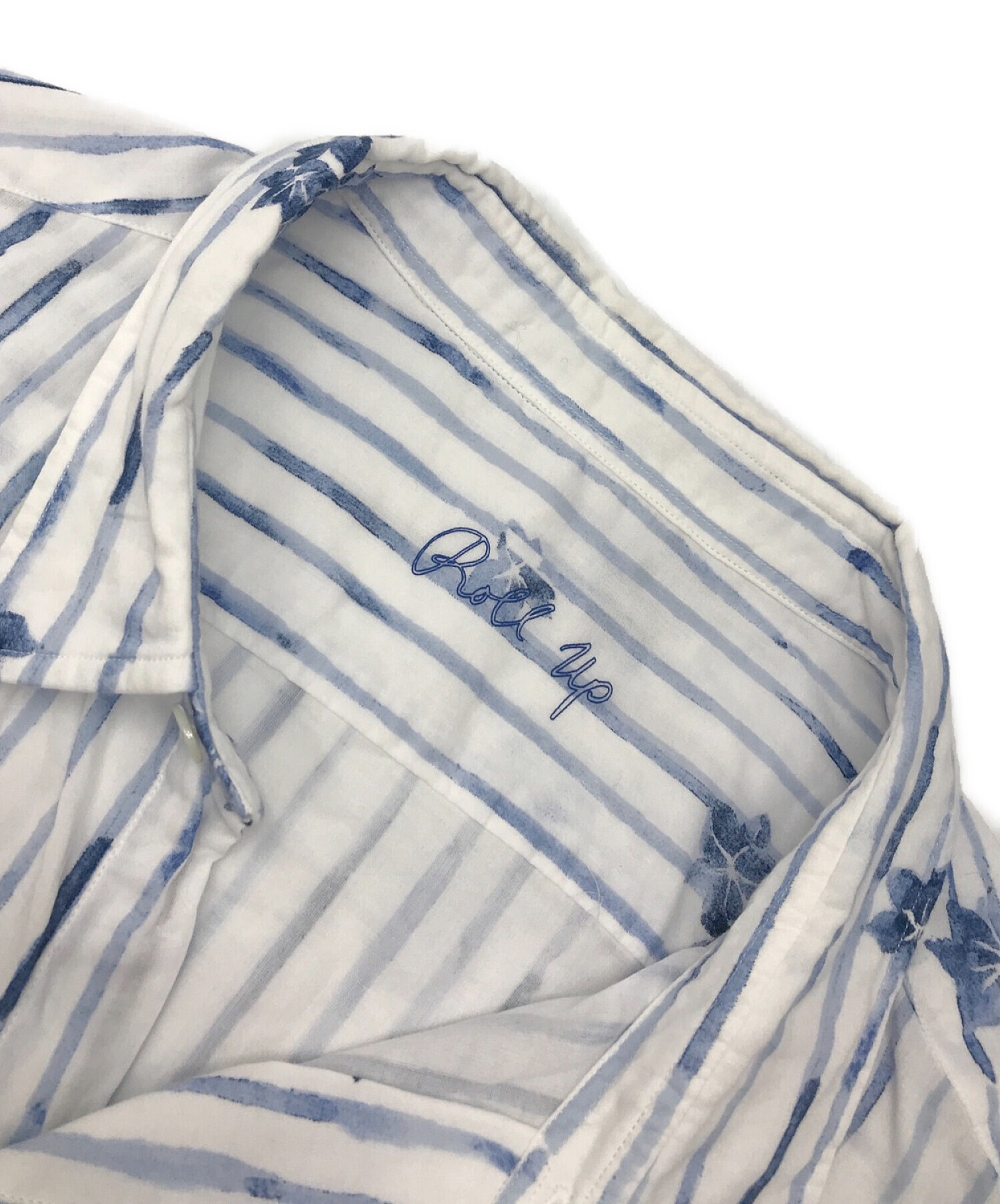PORTER CLASSIC ROLL UP 水彩 STRIPE SHIRT