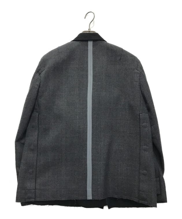 中古・古着通販】sacai (サカイ) CHECK BONDING JACKET ブラック
