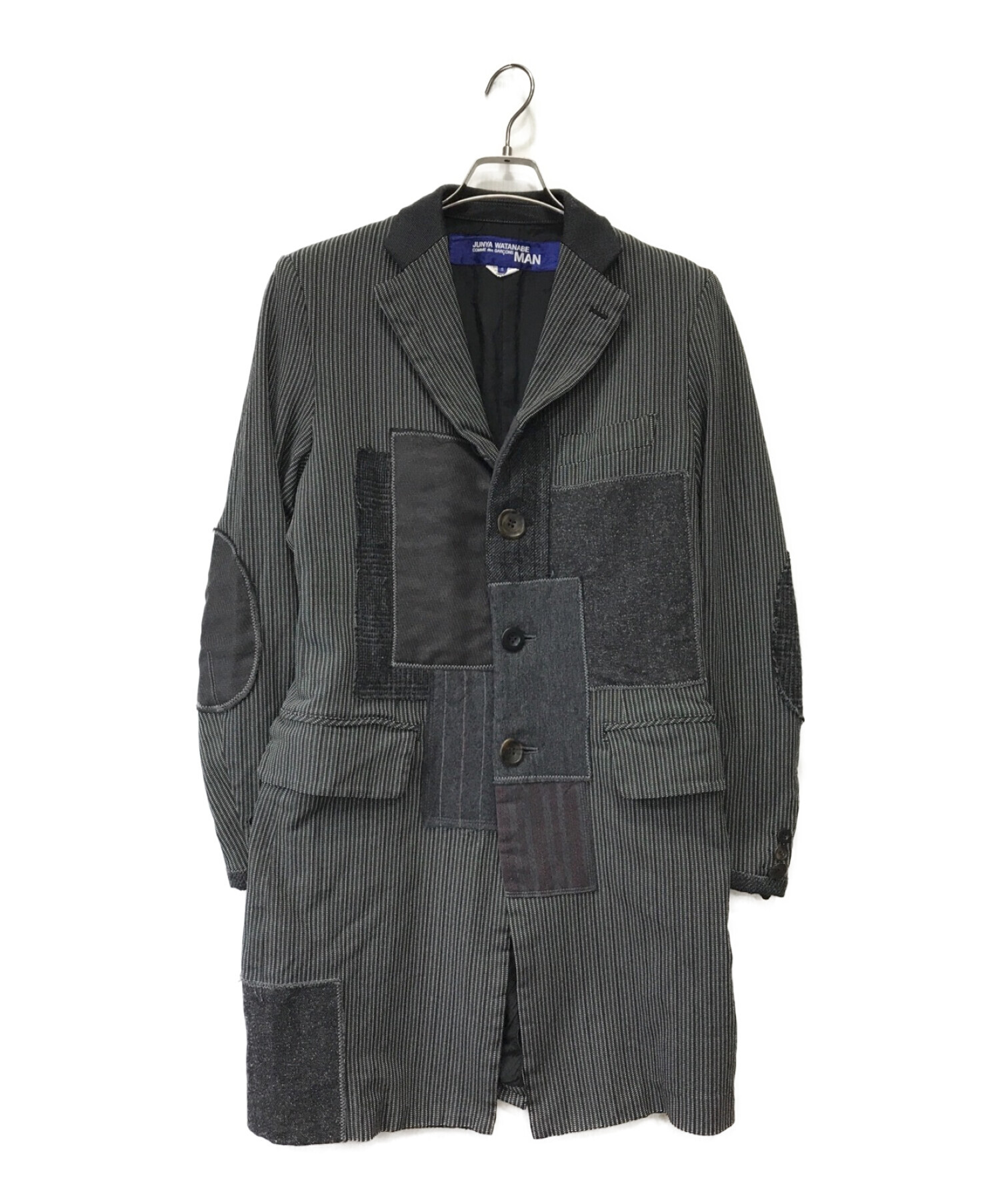 2015秋冬JUNYA WATANABE パッチワークコート 中古・古着通販】JUNYA WATANABE MAN (ジュンヤワタナベマン) パッチ