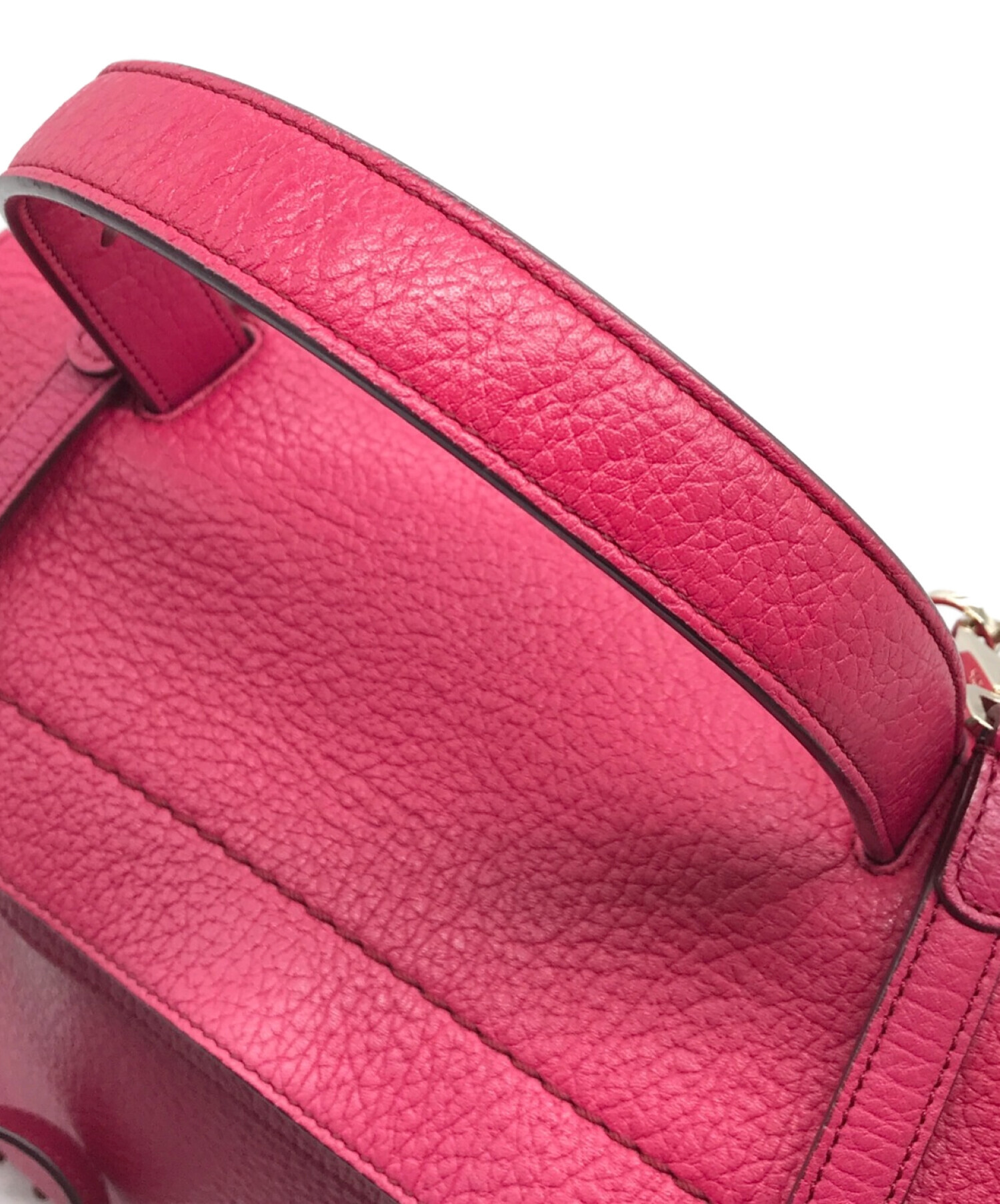 TOD'S トッズ フォックスファー　バッグ　ピンク トッズ Tタイムレス マイクロ XBWAPAT9000 QRI ピンクベージュ