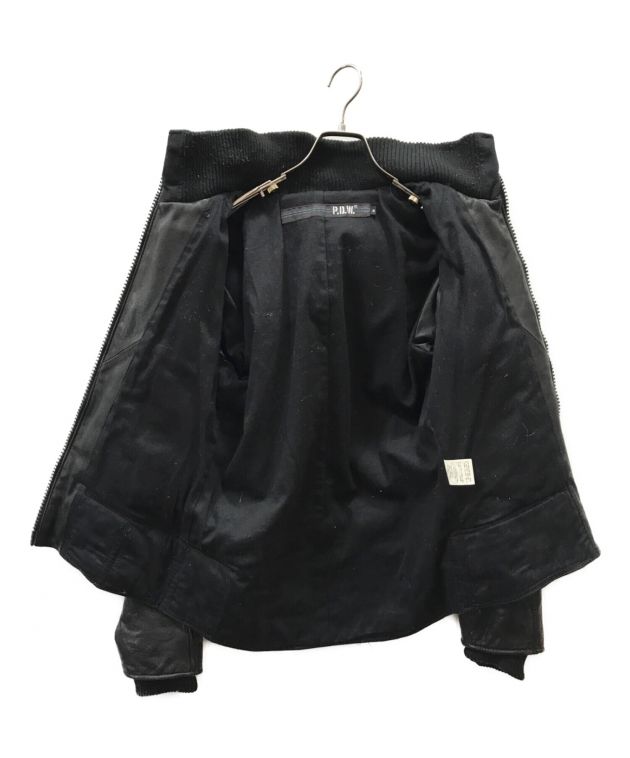 AVIREX P.D.W. レザージャケット フーディー size2XL 黒 革 AVIREX P.D.W. レザージャケット フーディー size2XL 黒 革 楽天