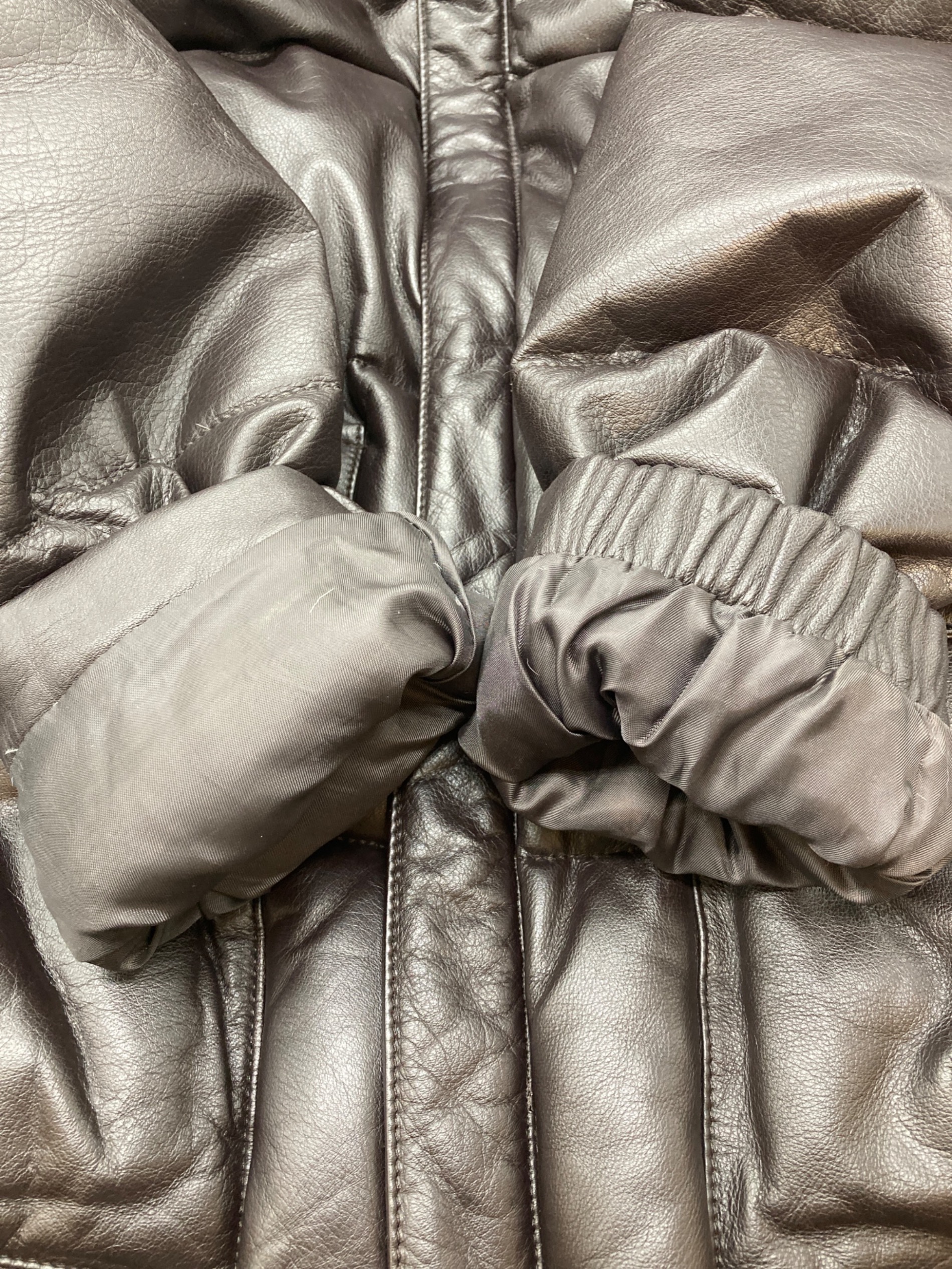 中古・古着通販】RED EAR (レッドイアー) レザーダウンジャケット