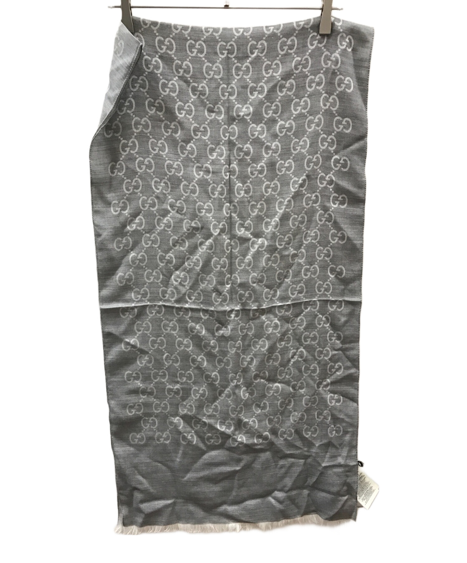 中古・古着通販】GUCCI (グッチ) ストール グレー サイズ:下記