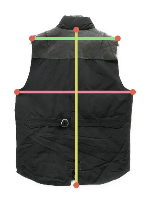 ジュンヤワタナベ ×ザノースフェイス レザー ナイロン ダウンベスト JUNYA WATANABE MAN ダウンベスト 中古・古着通販】THE NORTH FACE (ザ