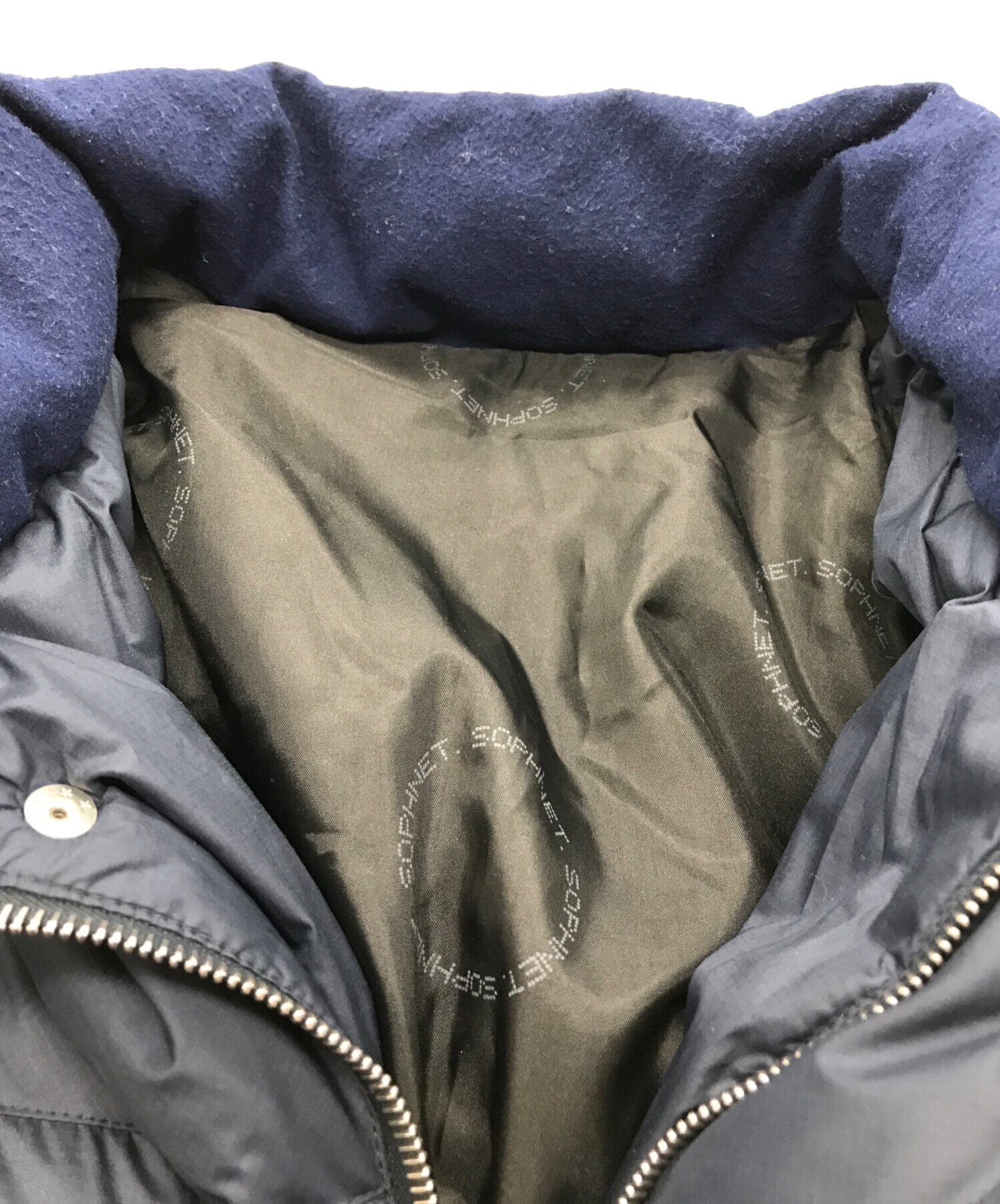 中古・古着通販】SOPHNET. (ソフネット) ダウンジャケット ネイビー