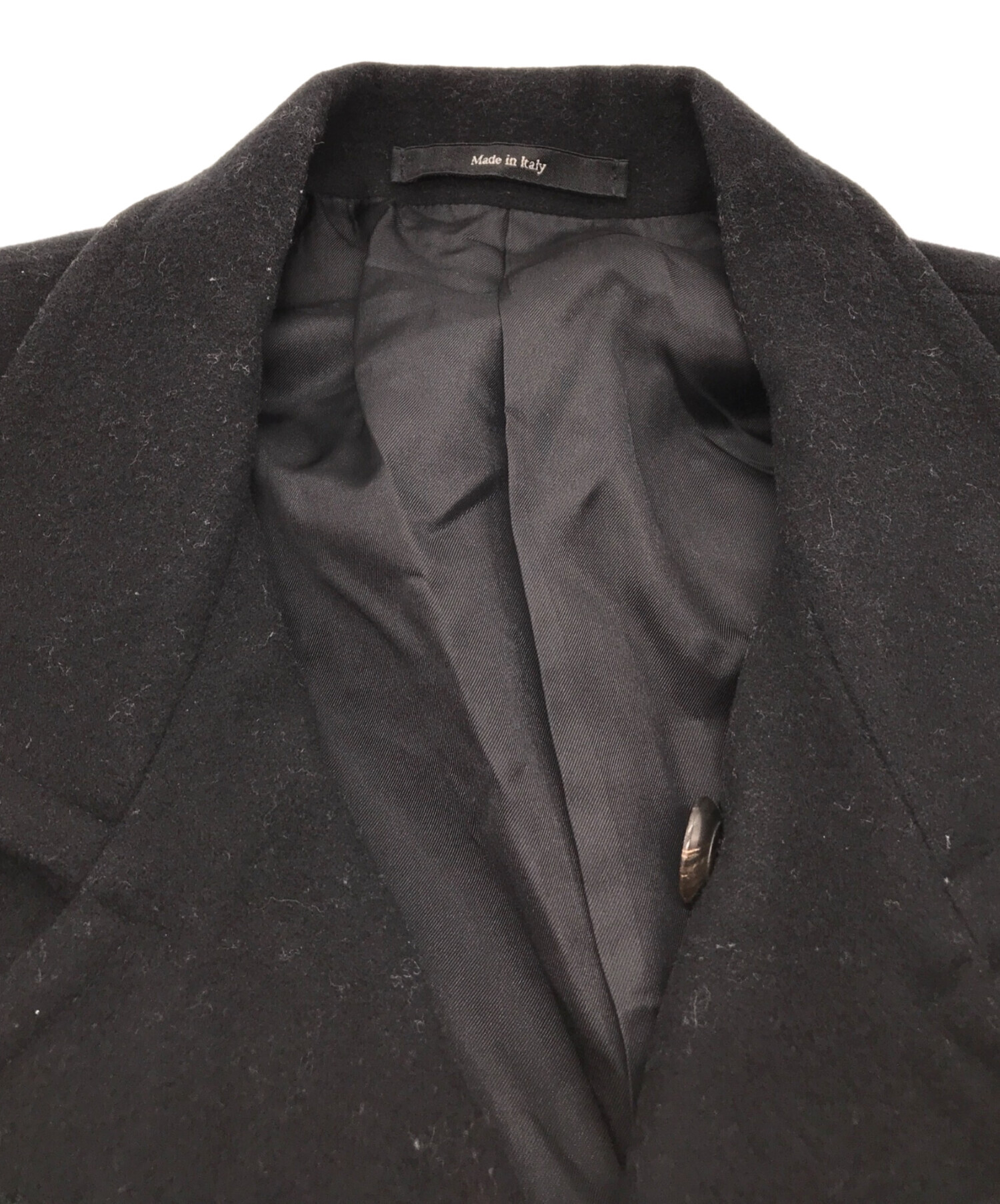 中古・古着通販】GUCCI (グッチ) ダブルPコート ブラック サイズ:44