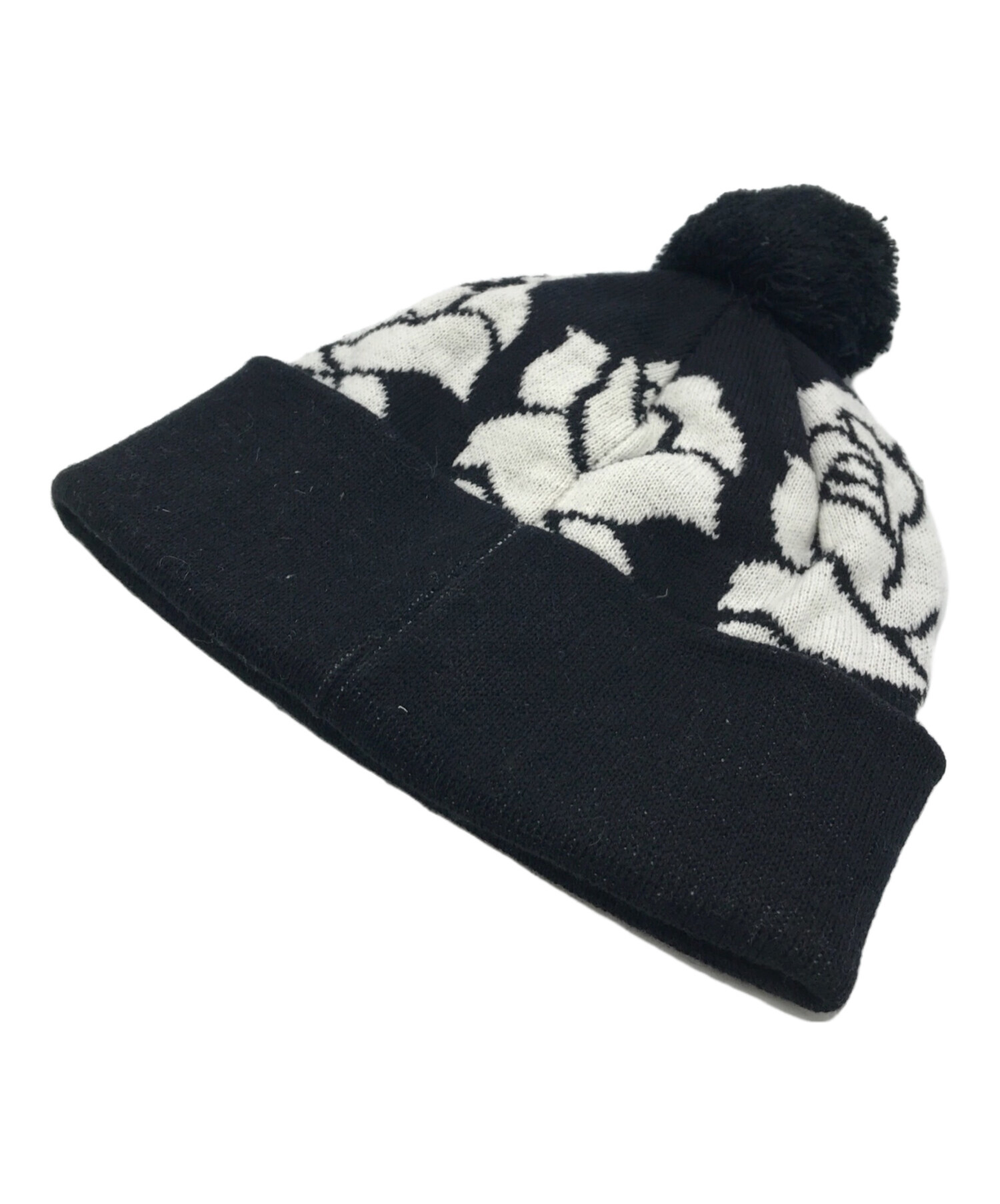 中古・古着通販】SUPREME (シュプリーム) Rose Beanie ブラック 中古・古着通販】SUPREME (シュプリーム) Rose Beanie ブラック