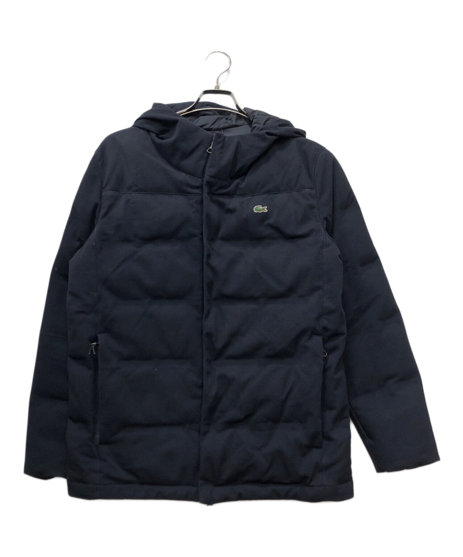 中古・古着通販】LACOSTE (ラコステ) ピケダウンジャケット ネイビー