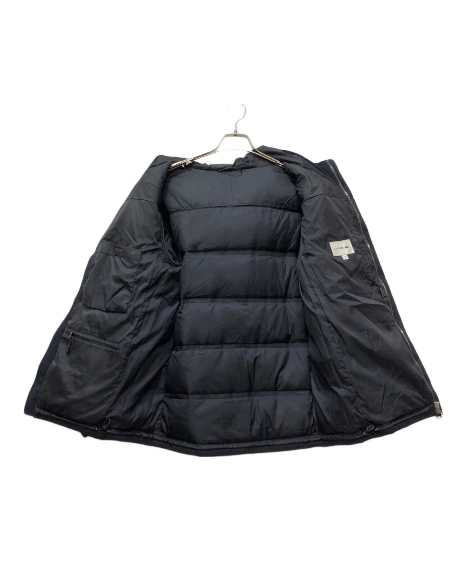 中古・古着通販】LACOSTE (ラコステ) ピケダウンジャケット ネイビー